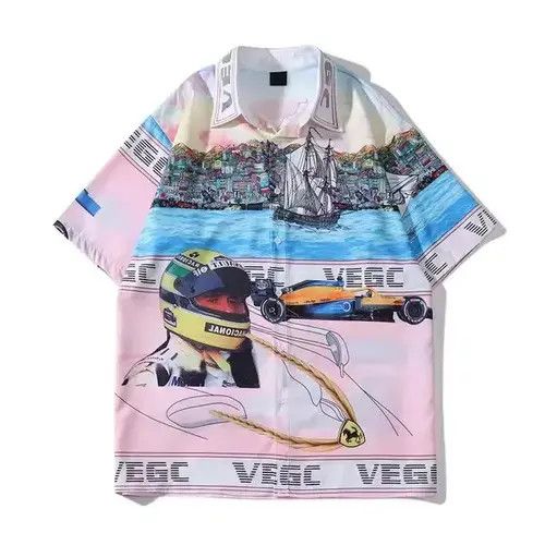 VIBE 3D Printed Men’s Summer Shirt Size US XL / EU 56 / 4 - 1 Thumbnail