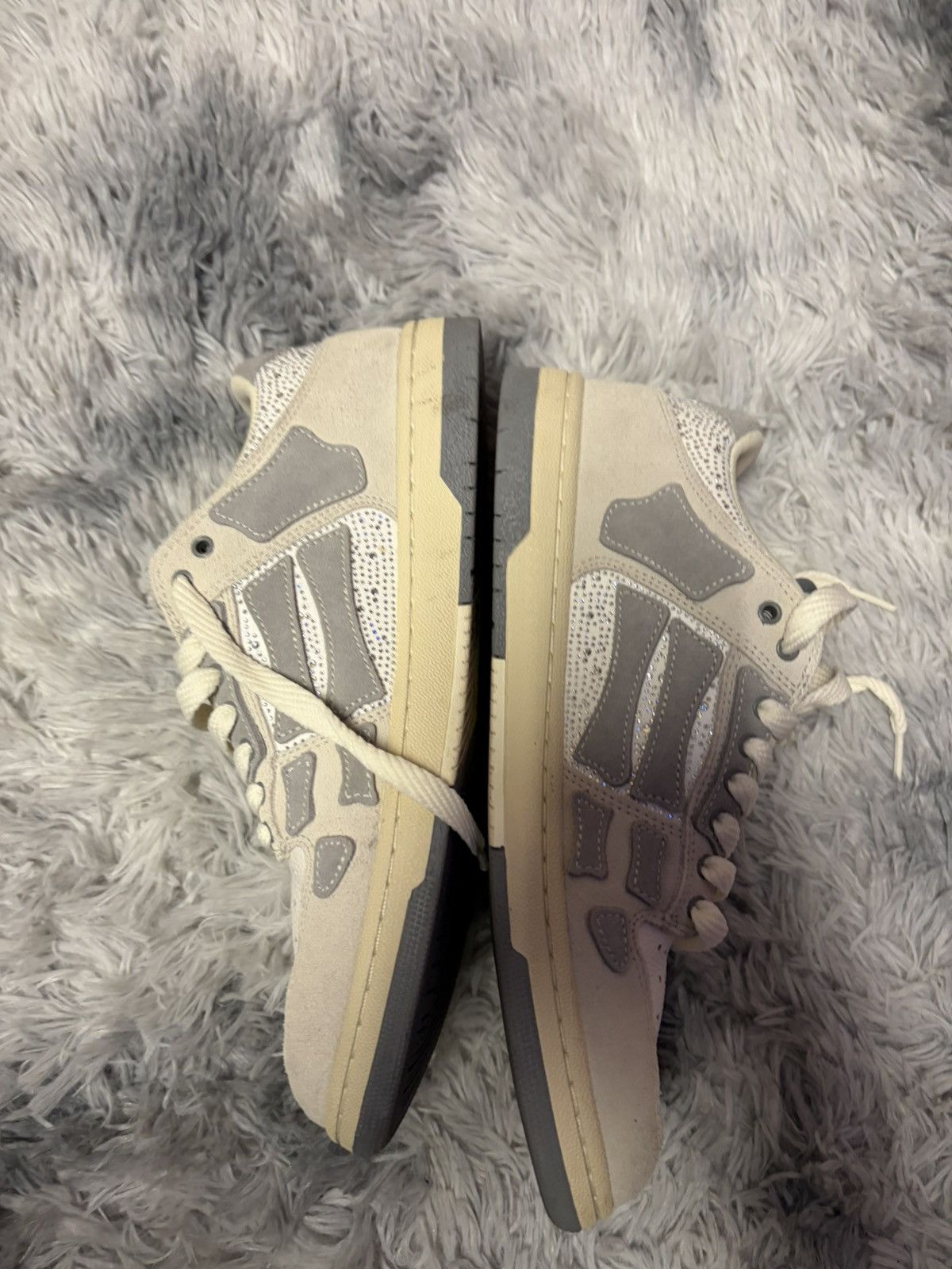 Amiri Amiri skel low top crystal Size US 11 / EU 44 - 2 Thumbnail