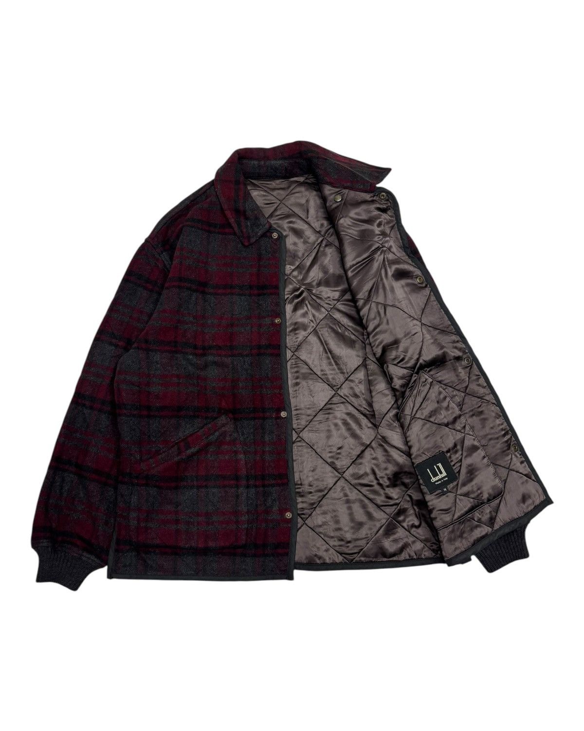 Alfred Dunhill 🔥VINTAGE ALFRED DUNHILL PLAID WOOL BOMBER JACKET Size US M / EU 48-50 / 2 - 3 Thumbnail
