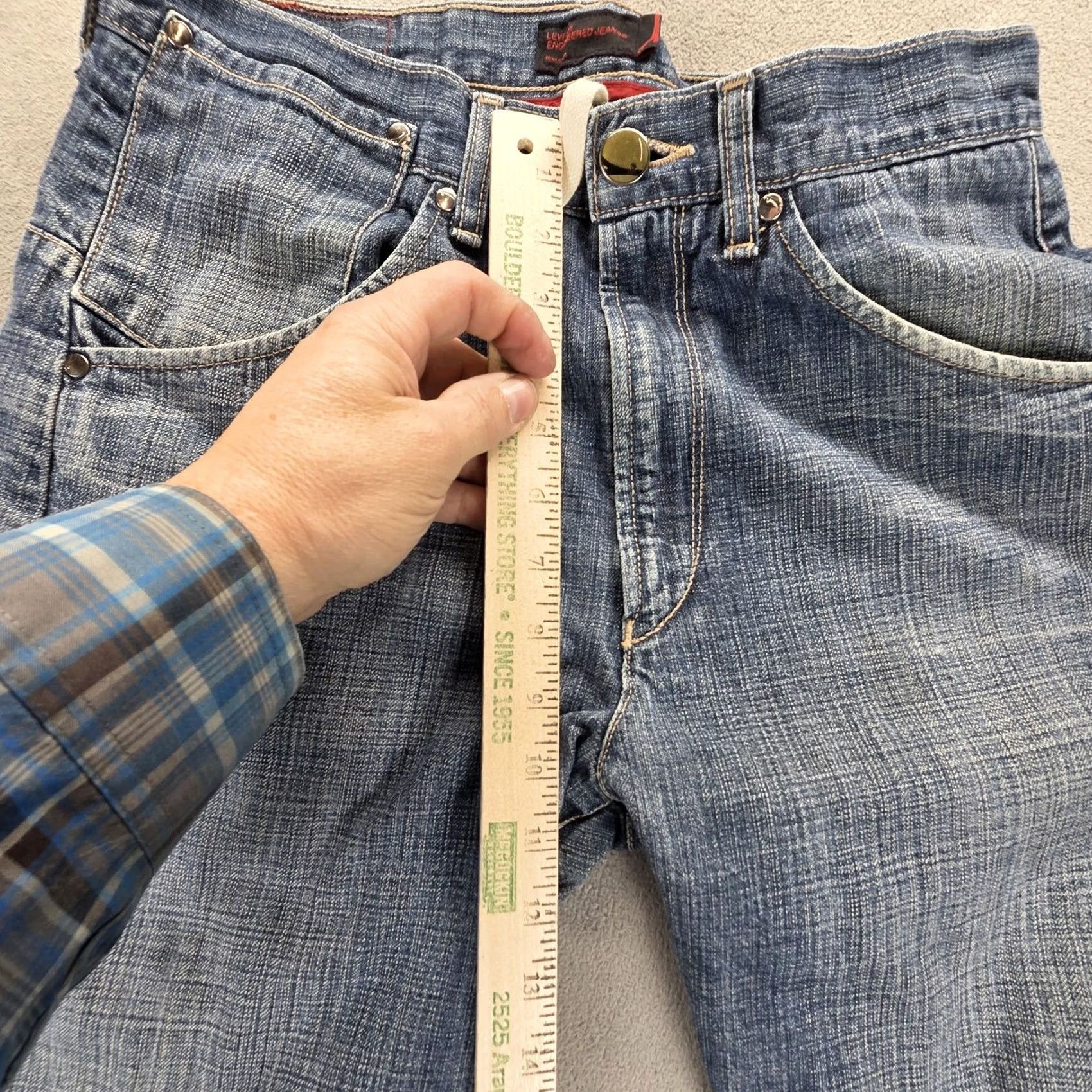 Levi's Levi'S Engineered Jeans Mens Blue Medium Wash Twisted Fits 29x28 Size US 29 - 7 Thumbnail