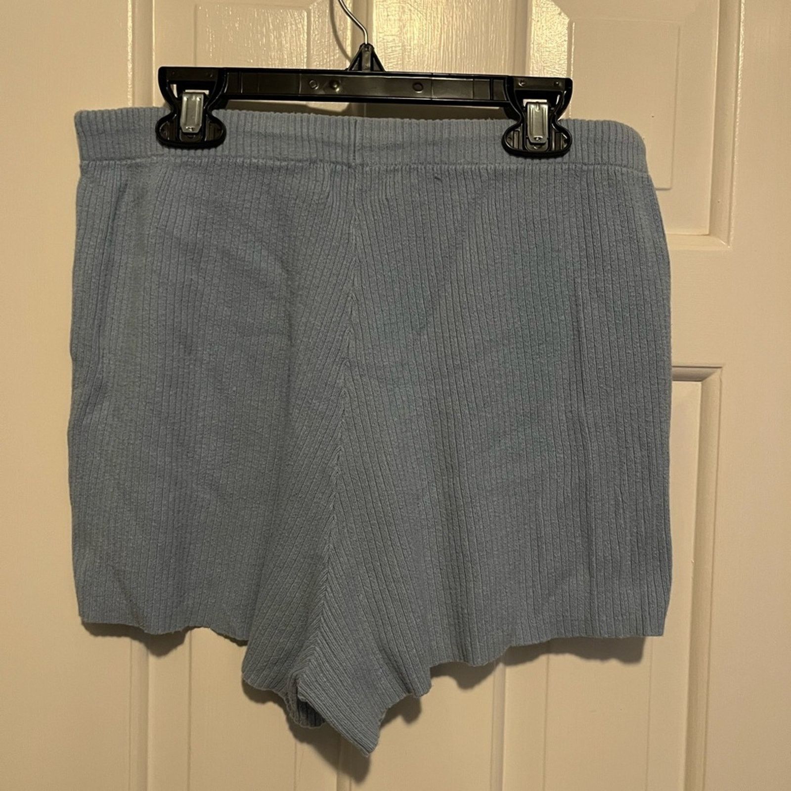 Kendall And Kylie Kendall & Kylie Blue Knit Shorts Size M Comfy Lounge Cozy Size 30" / US 8 / IT 44 - 2 Thumbnail