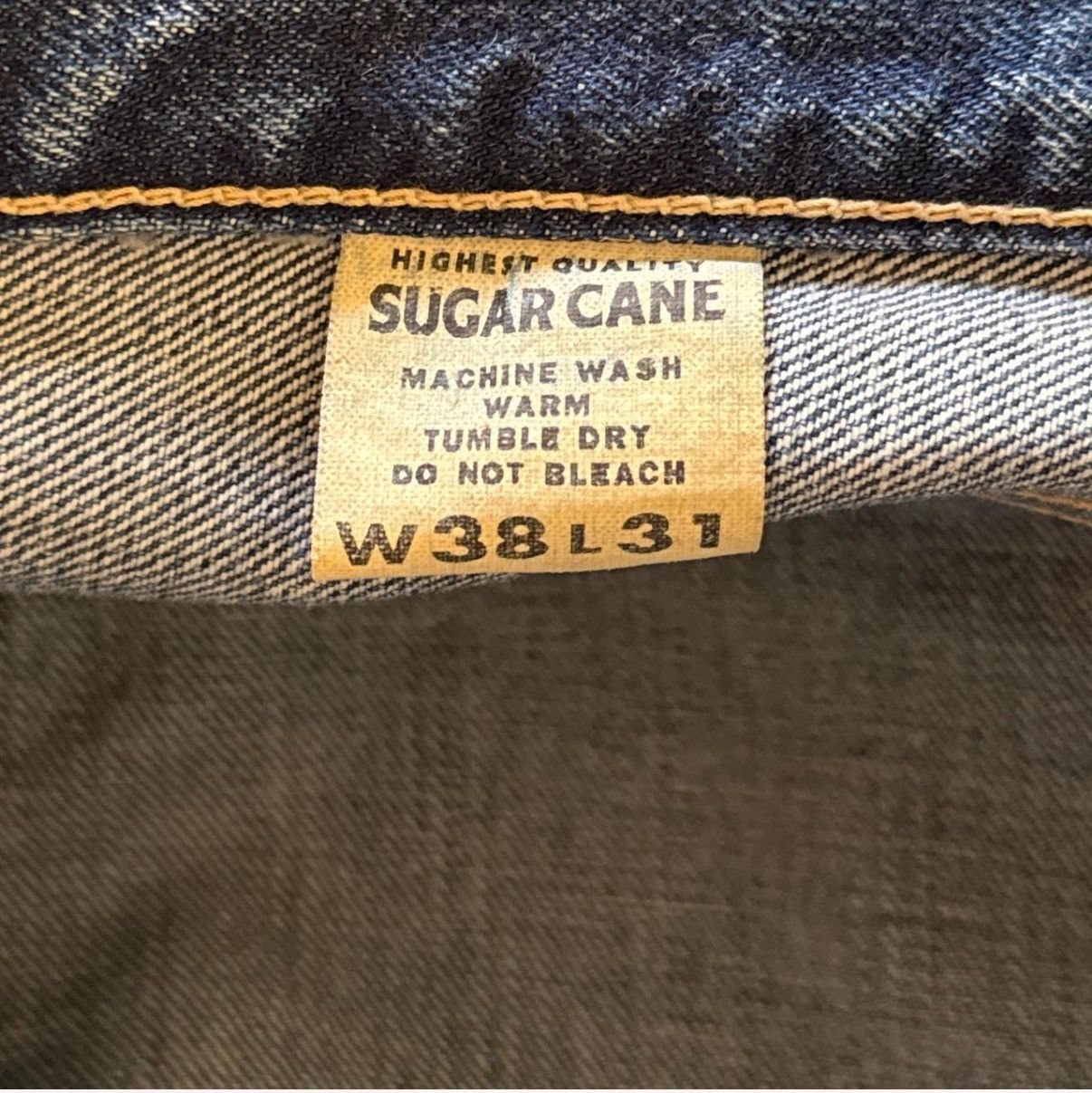 Sugar Cane Sugar Cane 14.25oz. DENIM 1947 REMAKE AGED MODEL Size US 38 / EU 54 - 3 Thumbnail
