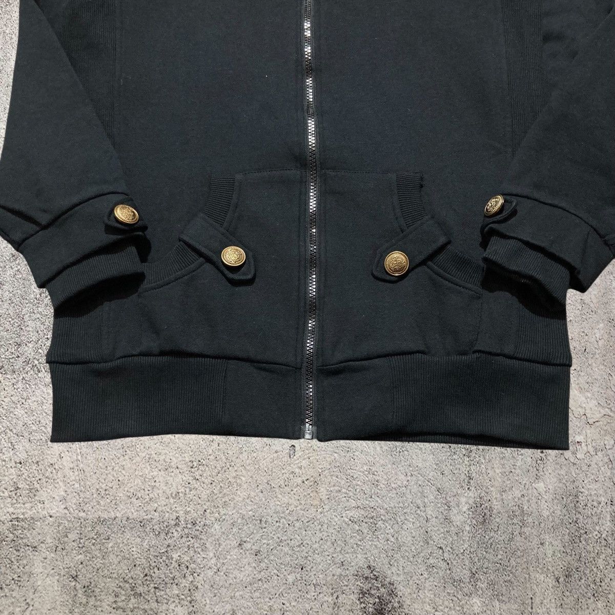 Japanese Brand 2000s Lorenzo Fur Ziphoodie Black Lgb Punk Gothic Style Size US M / EU 48-50 / 2 - 11 Thumbnail