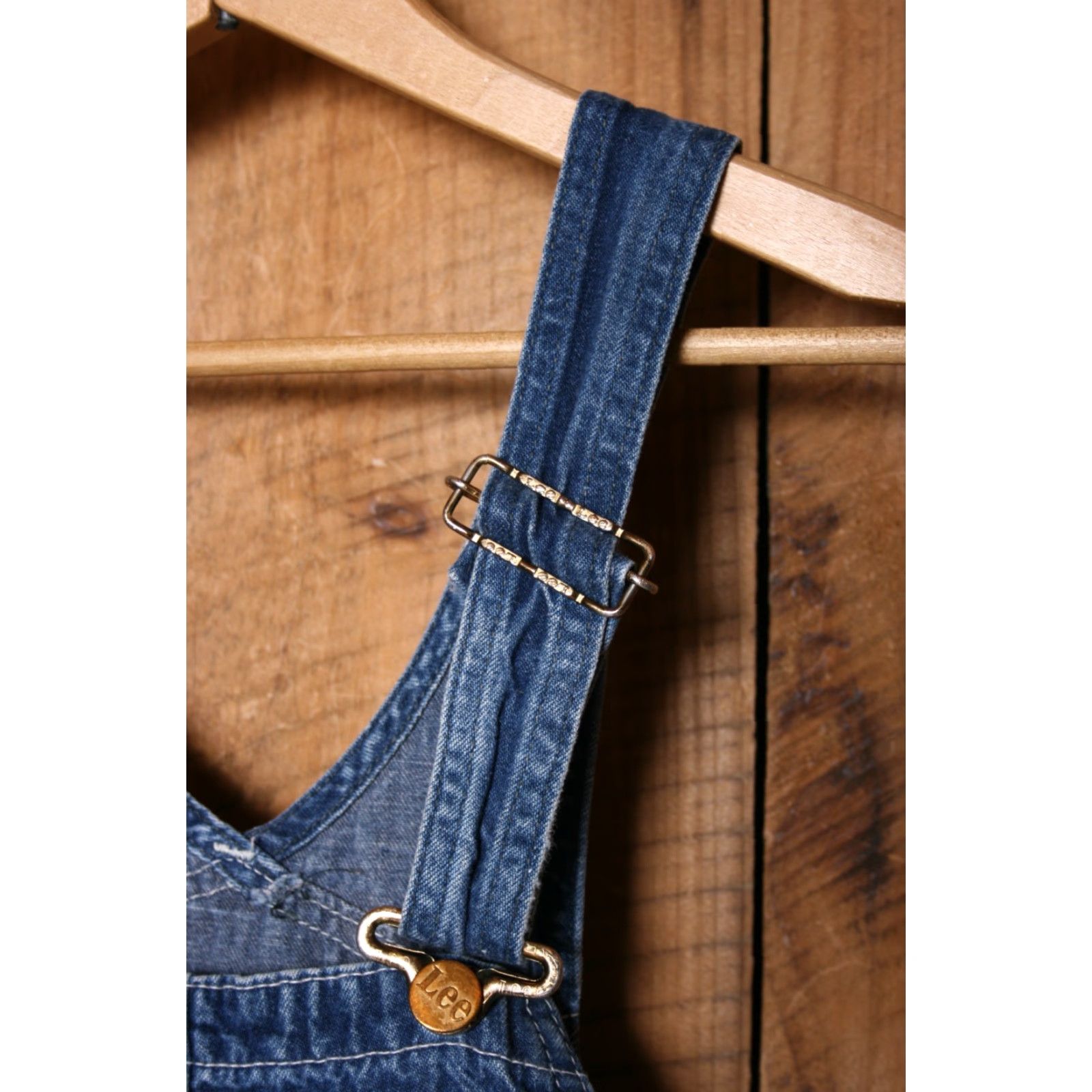 Lee VINTAGE Lee Overalls Jeans Denim BibsUSA 28" Waist 27" Inseam Unisex Adults Blue Cotton Denim 28 Mens Womens Boys Girls Size US 28 / EU 44 - 2 Thumbnail