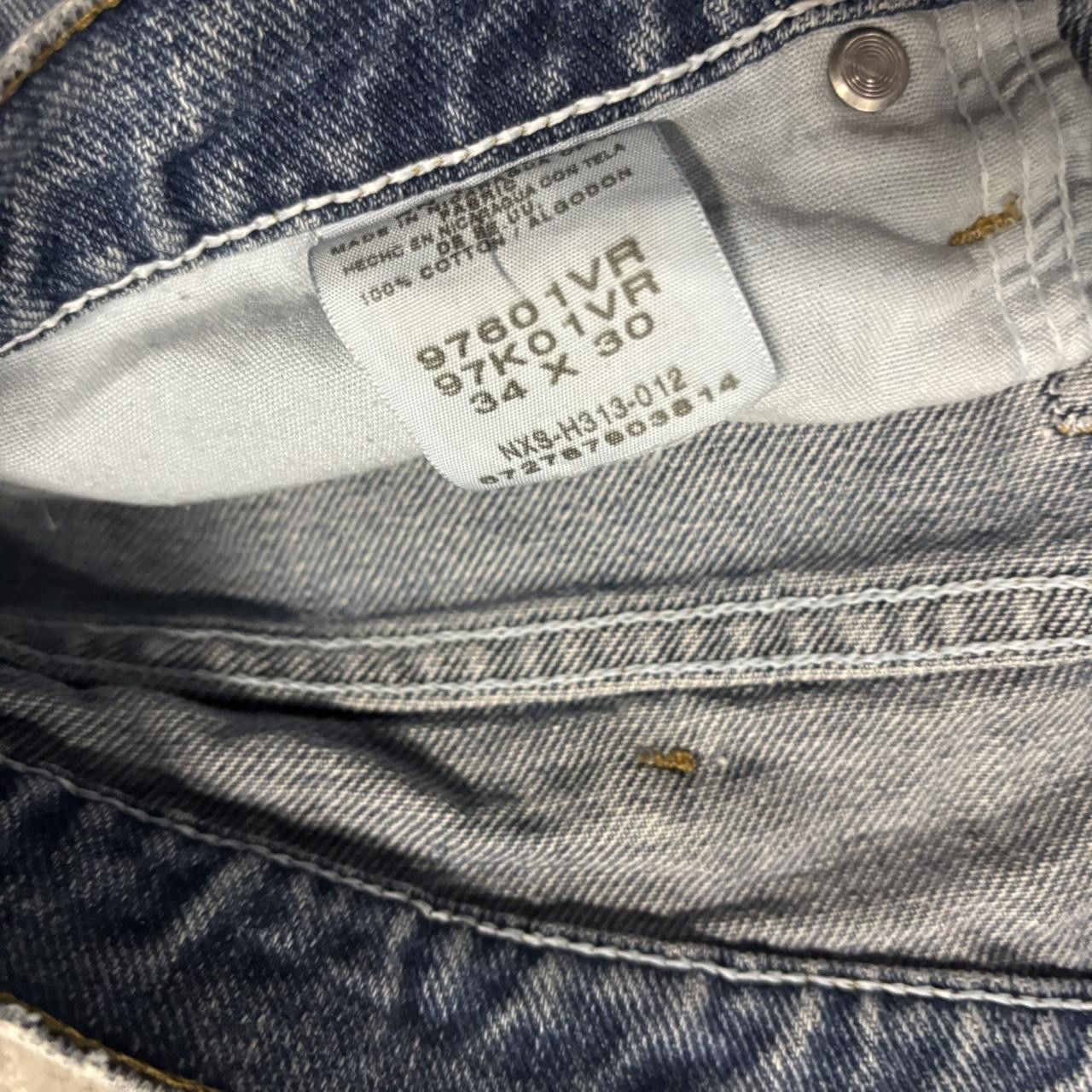 Japanese Brand × Vintage Crazy Vintage Y2K/2000s Medium Wash Essential Denim Jeans! Size US 34 / EU 50 - 8 Thumbnail