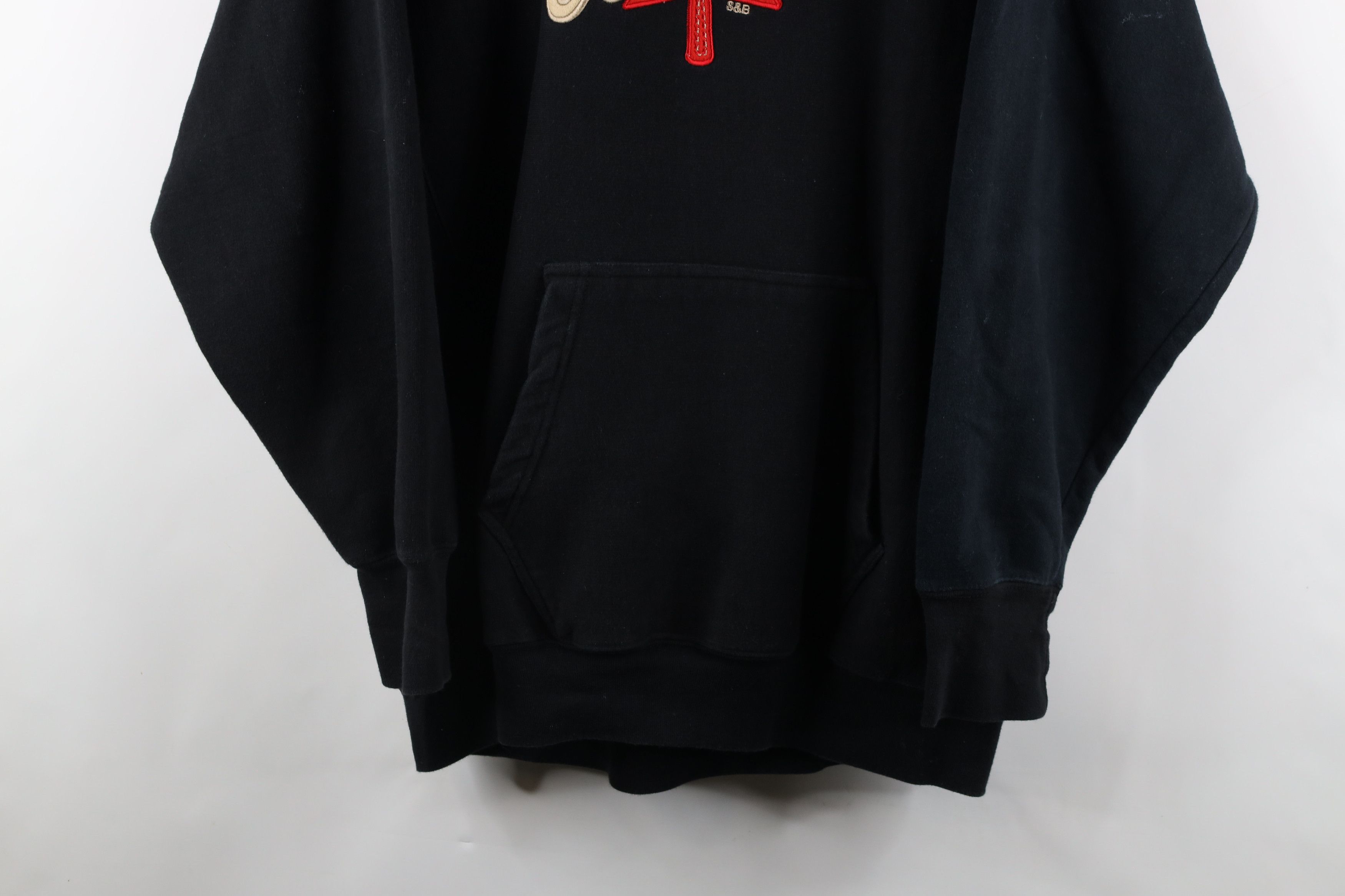 Vintage Vintage 90s Streetwear Out Canada Heavyweight Hoodie Black Size US XL / EU 56 / 4 - 3 Thumbnail