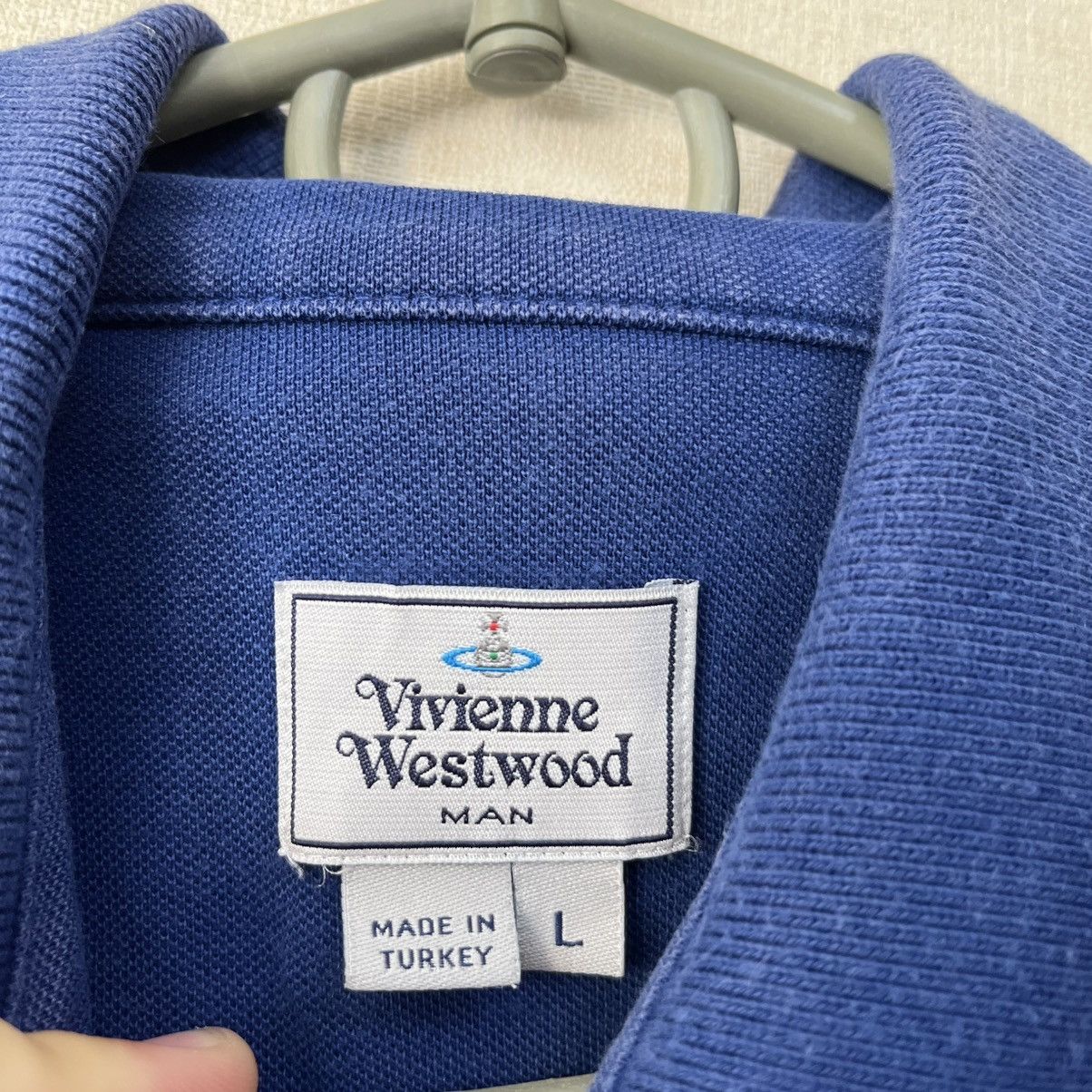 Vivienne Westwood VINTAGE VIVIENNE WESTWOOD POLO LONG SLEEVE BLUE Size US L / EU 52-54 / 3 - 5 Thumbnail