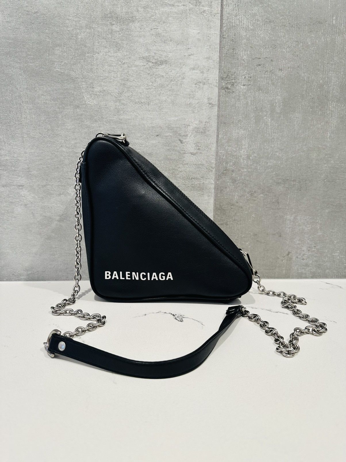 Balenciaga OG Triangle Bag with Chain New with Tags
