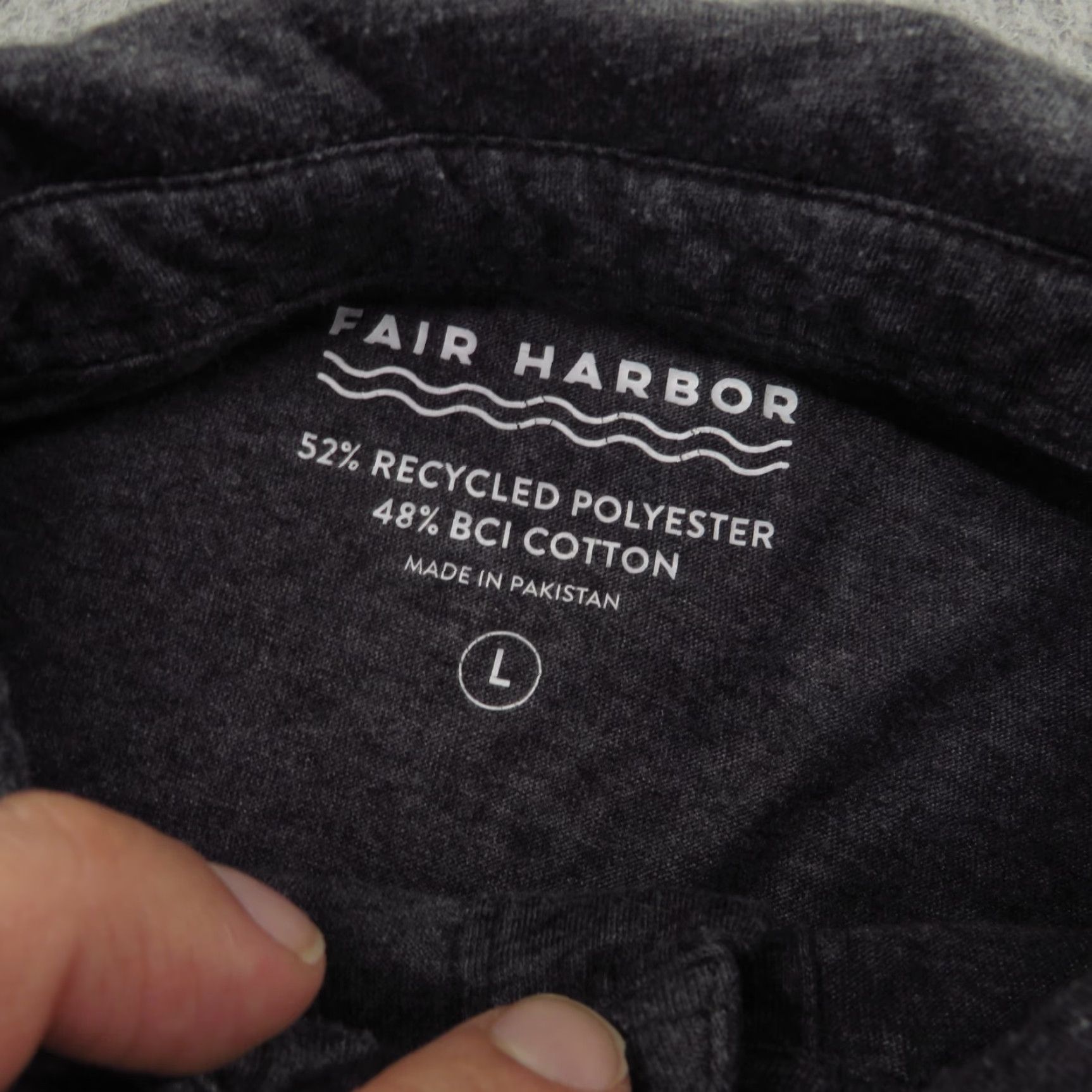 Vintage Fair Harbor Polo Shirt Mens Large Grey Charcoal Heather Short Sleeve Surf Beach Size US L / EU 52-54 / 3 - 5 Thumbnail
