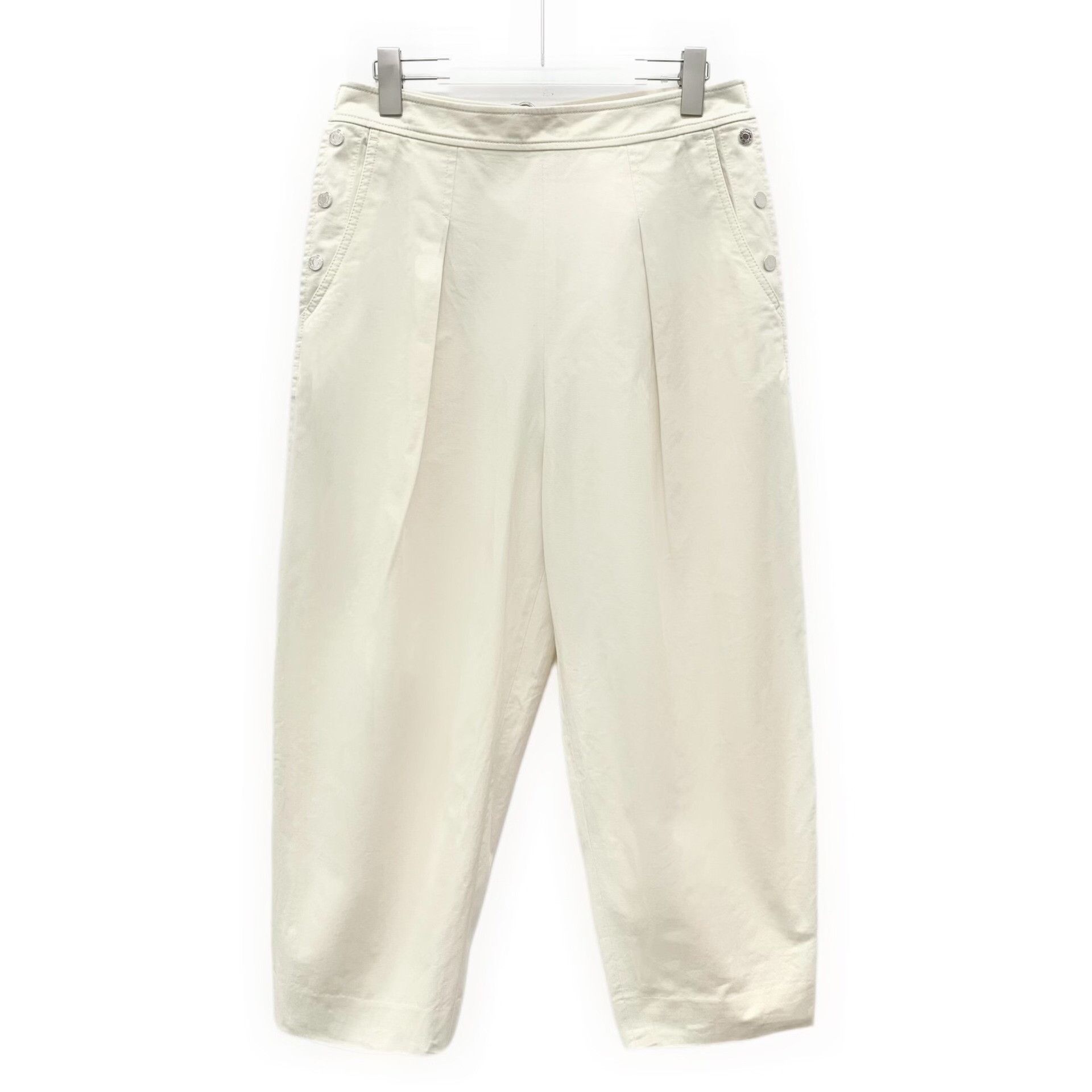 Hermes Hermes Casual Cotton White Pants M Women Size 28" / US 6 / IT 42 - 1 Thumbnail