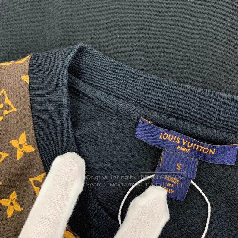 Louis Vuitton Louis Vuitton Black logo cotton crewneck short sleeve T-sh Size US S / EU 44-46 / 1 - 8 Thumbnail