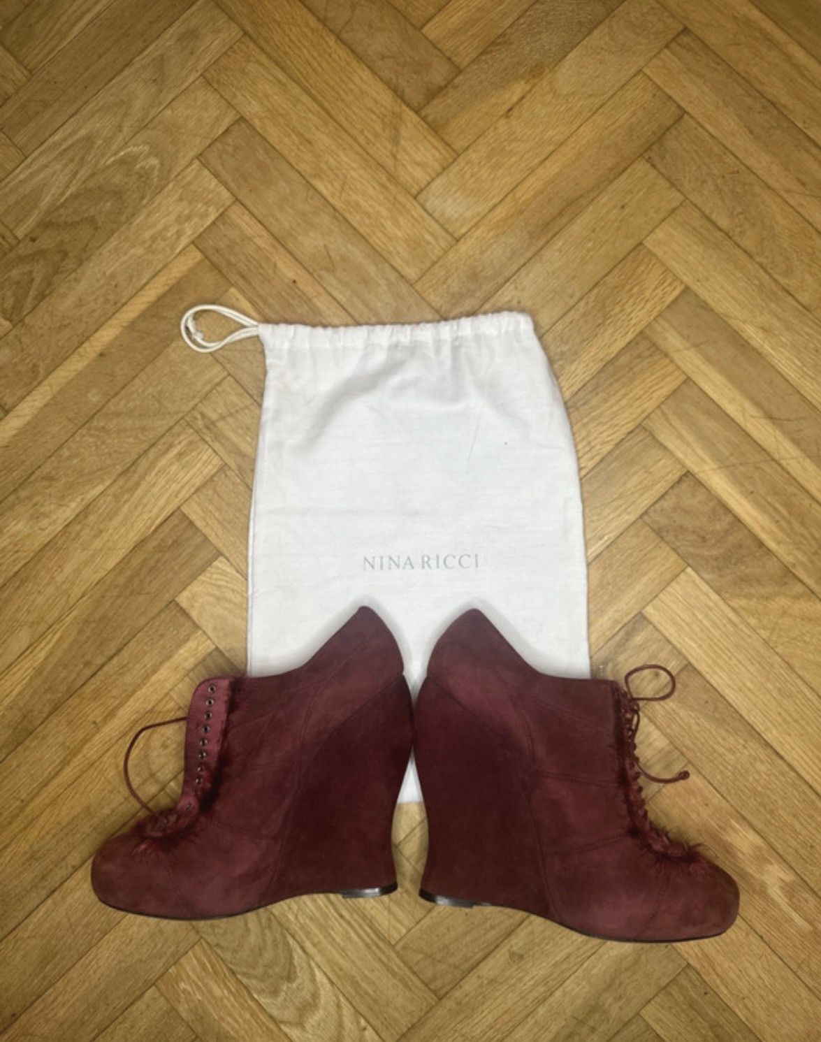 Nina Ricci RARE Nina Ricci Archival Platform Heels Size US 9 / IT 39 - 7 Thumbnail