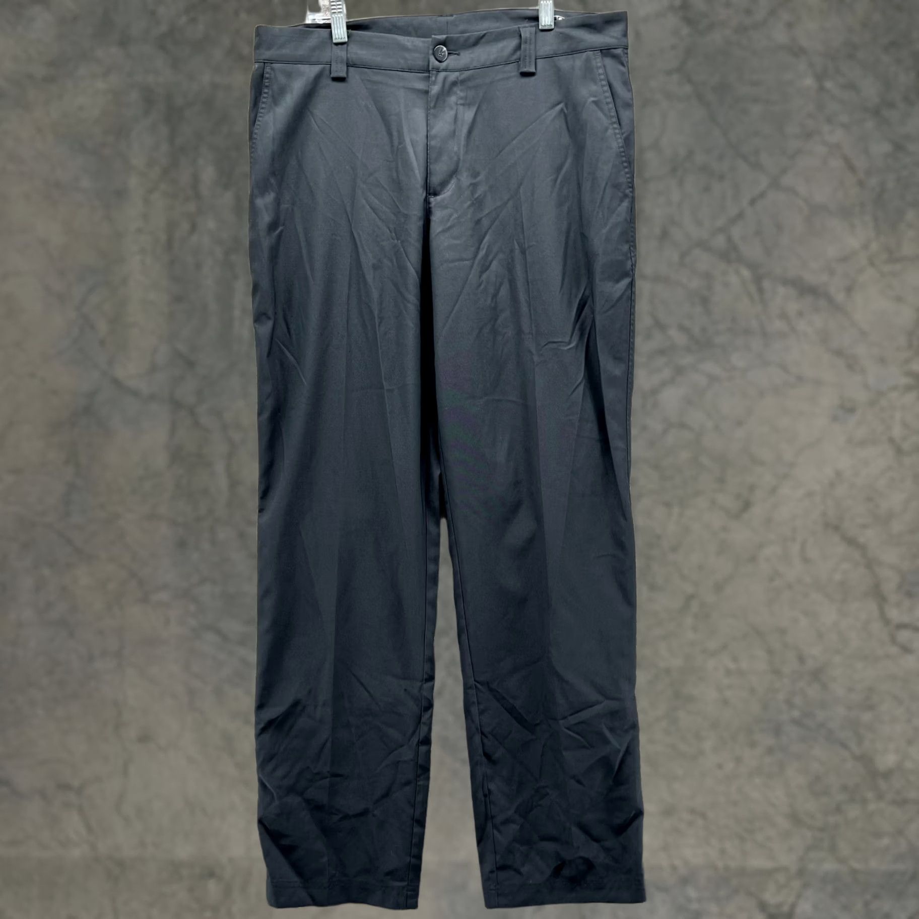 Adidas Adidas Pants Men 34x34 Black Chino Pleated Trousers Vintage Straight Leg 34 Inseam Men’s Regular Fit Front Pleated Front Pocket Size US 34 / EU 50 - 1 Thumbnail