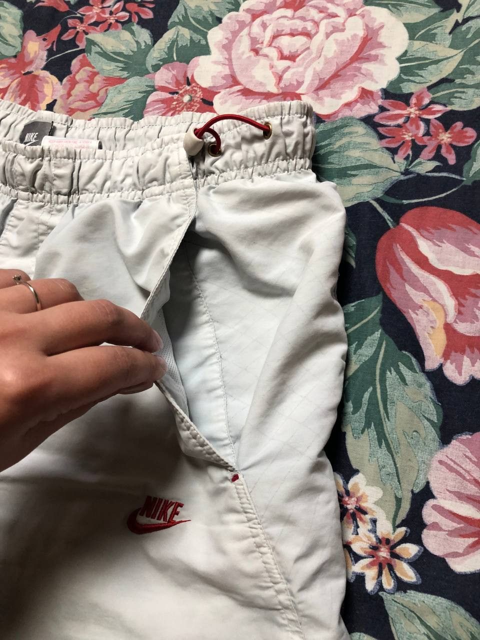 Nike Vintage Nike Swoosh Drill Nylon Shorts streetwear Size US 34 / EU 50 - 19 Thumbnail