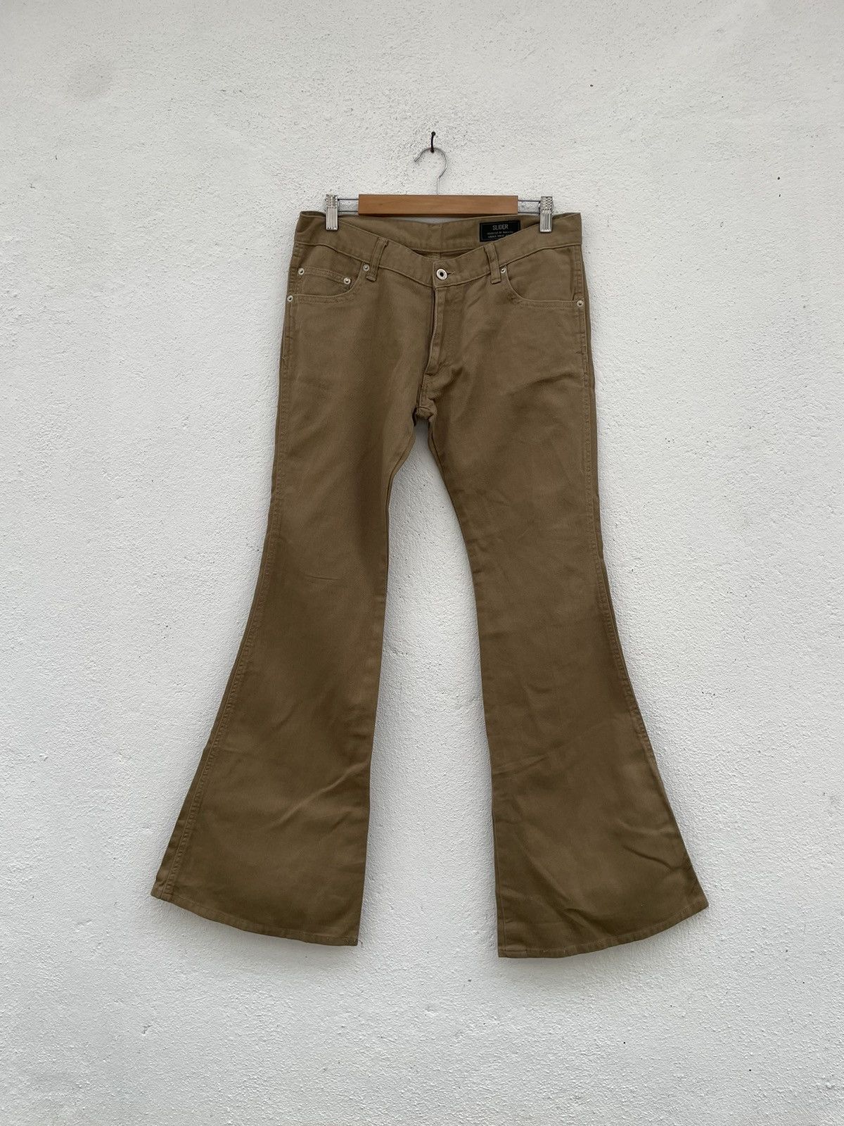 Designer Slider by Nakaiya Koenji Japan Flared Jeans Size US 32 / EU 48 - 10 Thumbnail