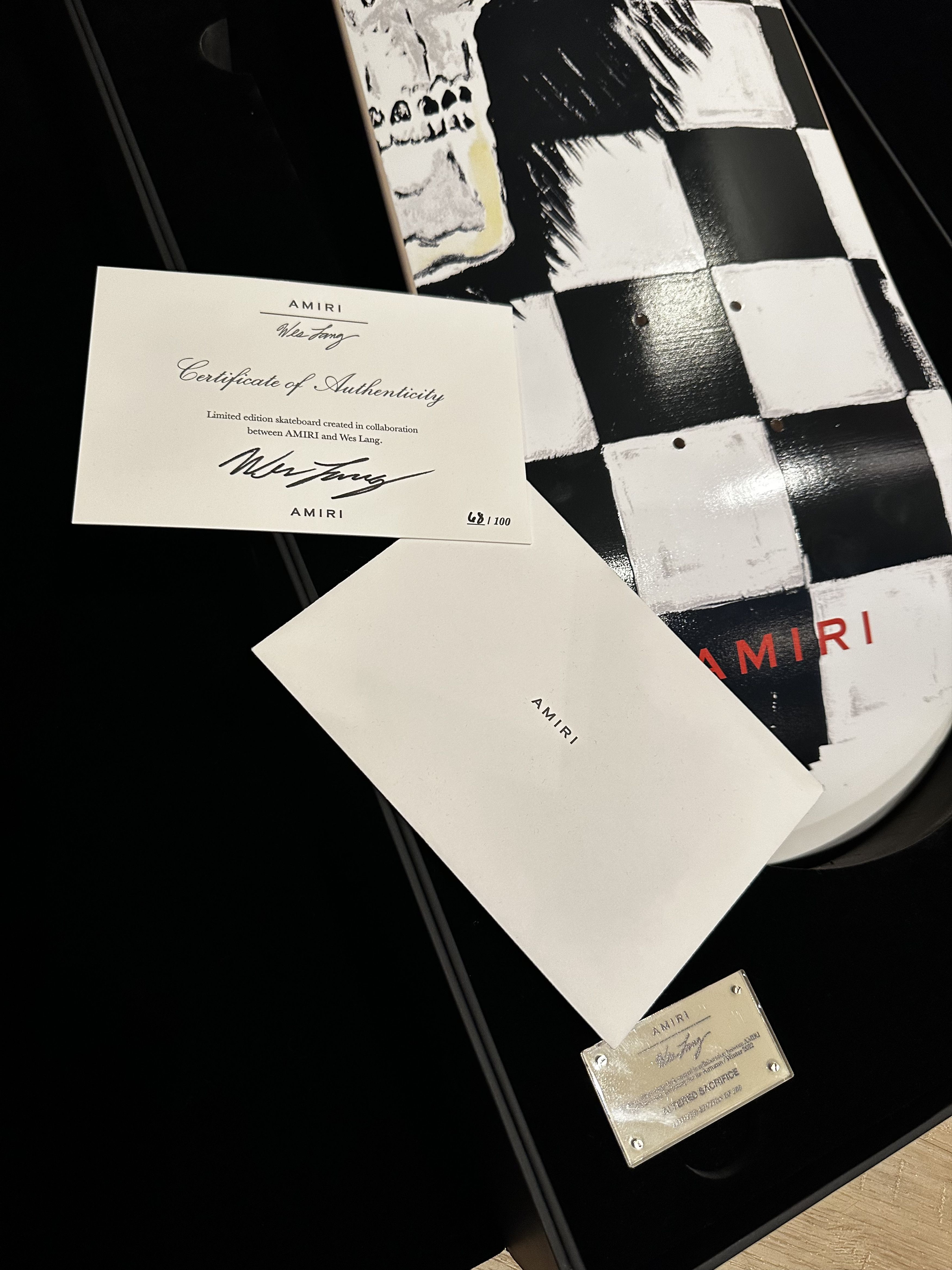 Amiri × Wes Lang Amiri x Wes Lang Altered Sacrifice Skate Deck Size ONE SIZE - 12 Thumbnail