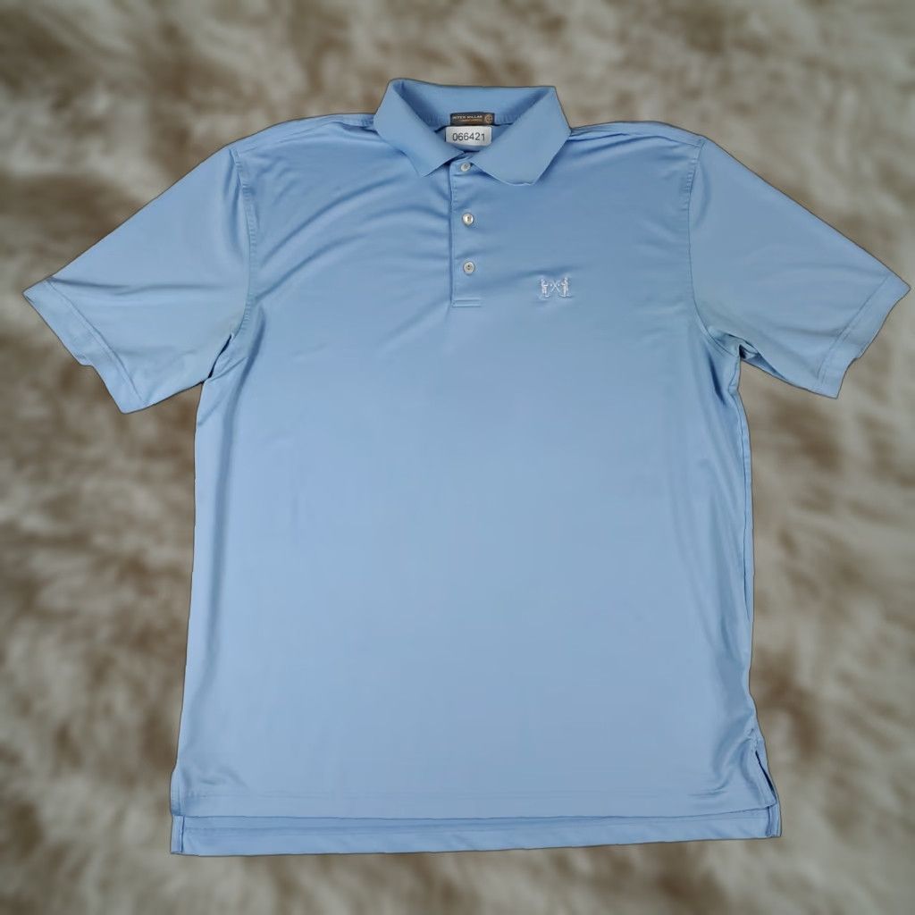 Peter Millar Peter Millar Polo Shirt Mens L Blue Summer Comfort Golf Short Sleeve Shirt Polo Mens Large Blue Summer Comfort Golf Short Sleeve Size US L / EU 52-54 / 3 - 1 Thumbnail