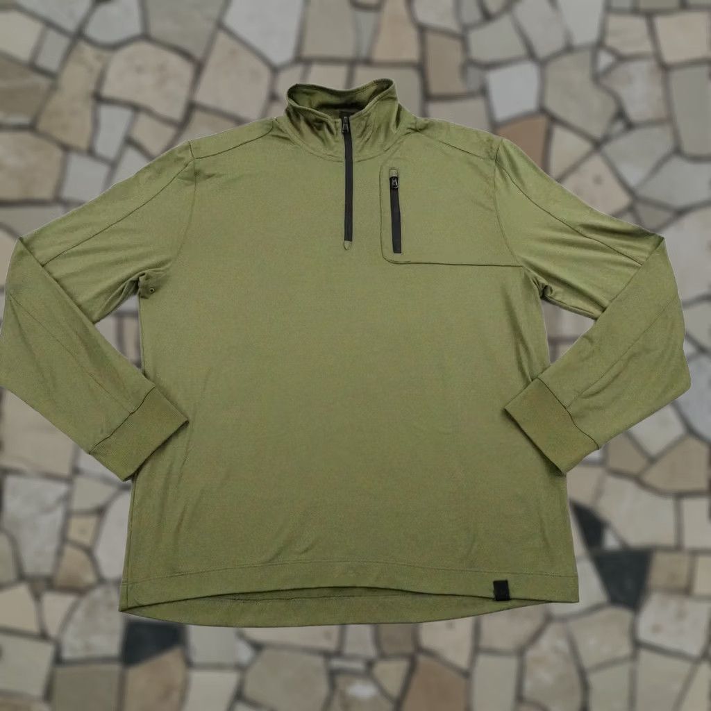 Victorinox Victo rinox Shirt Mens XL Green Moraine 1/2 Zip Tech Fleece Pullover Size US XL / EU 56 / 4 - 1 Thumbnail