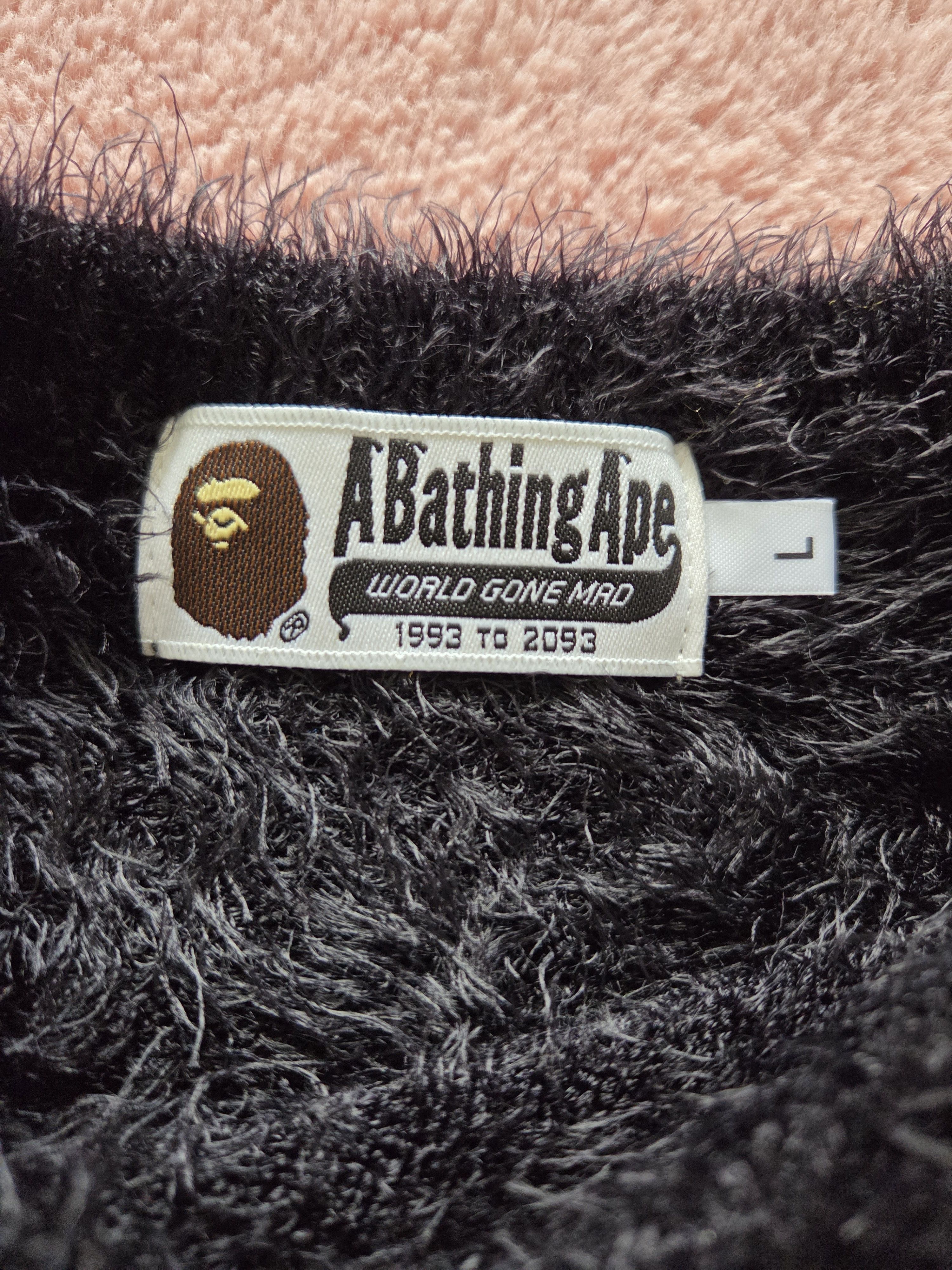 Bape A bathing ape Bape Furry shaggy sweater Large Size US L / EU 52-54 / 3 - 6 Thumbnail