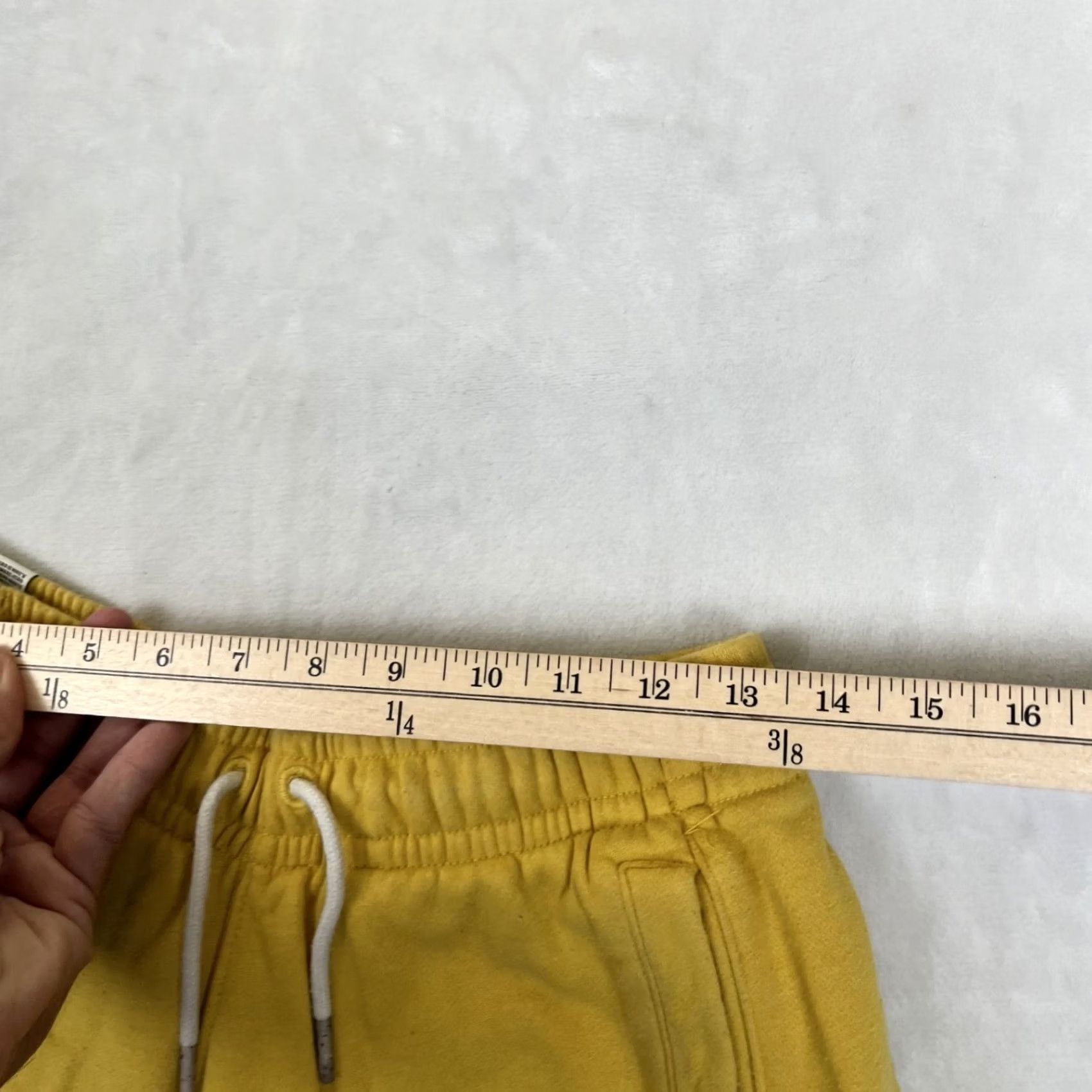 Nike Nike Mens Athletic Shorts Small Yellow Swoosh Fleece Gym Running Y2K Size US 29 - 6 Thumbnail