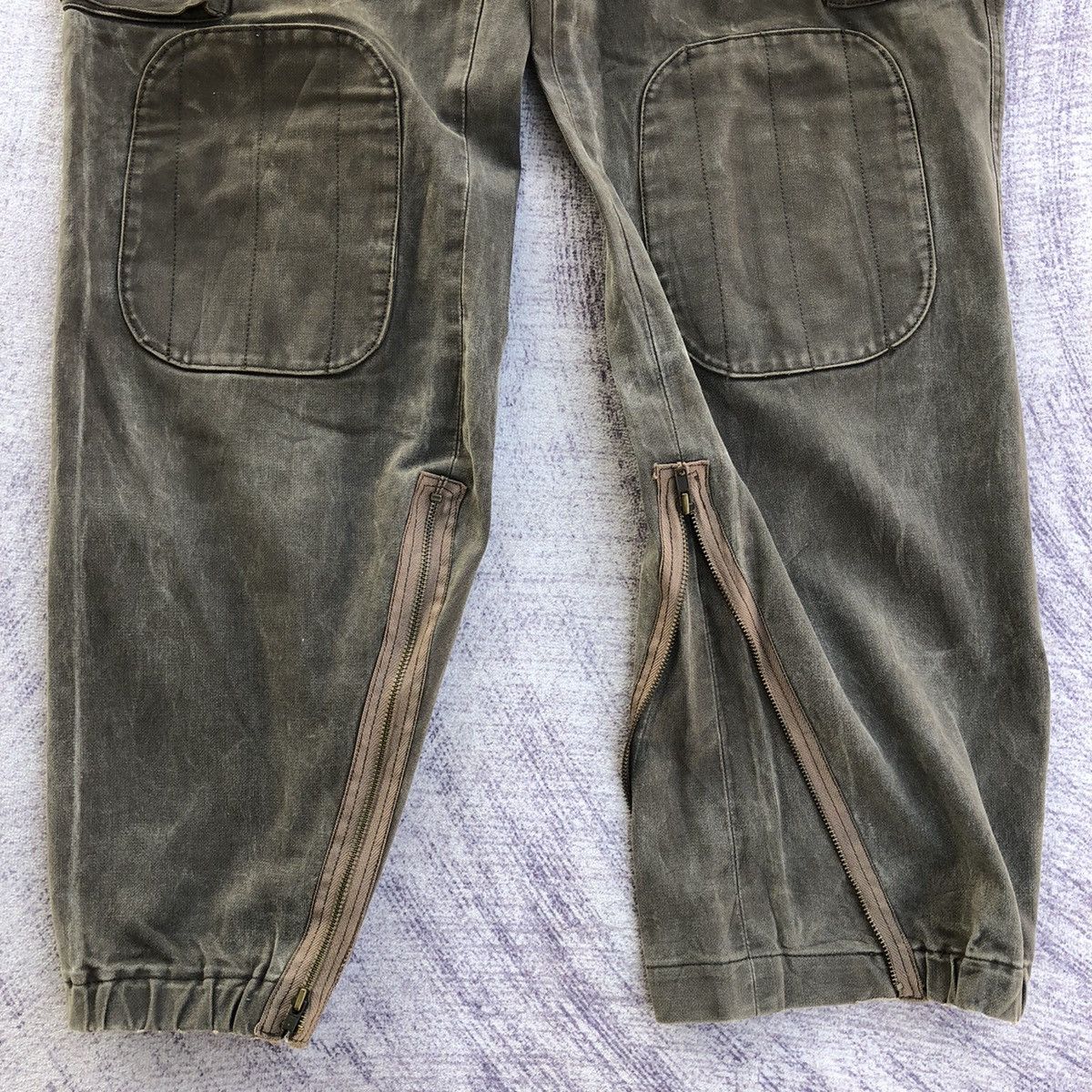 Japanese Brand Vintage Luva Tram Faded olive Cargo pants 7 pocket Size US 32 / EU 48 - 4 Thumbnail