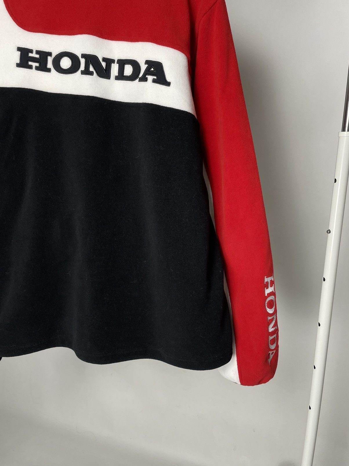 Honda Vintage Honda 🈵 Red Fleece Racing Sponsor Jacket Size US XXL / EU 58 / 5 - 9 Thumbnail