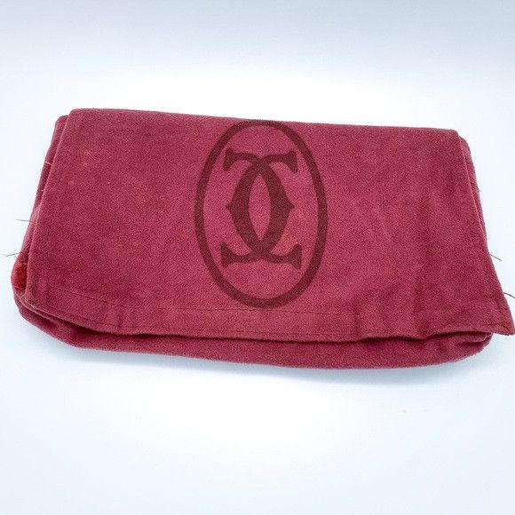 Cartier Cartier Deep Red Leather Envelope Clutch Size ONE SIZE - 11 Thumbnail