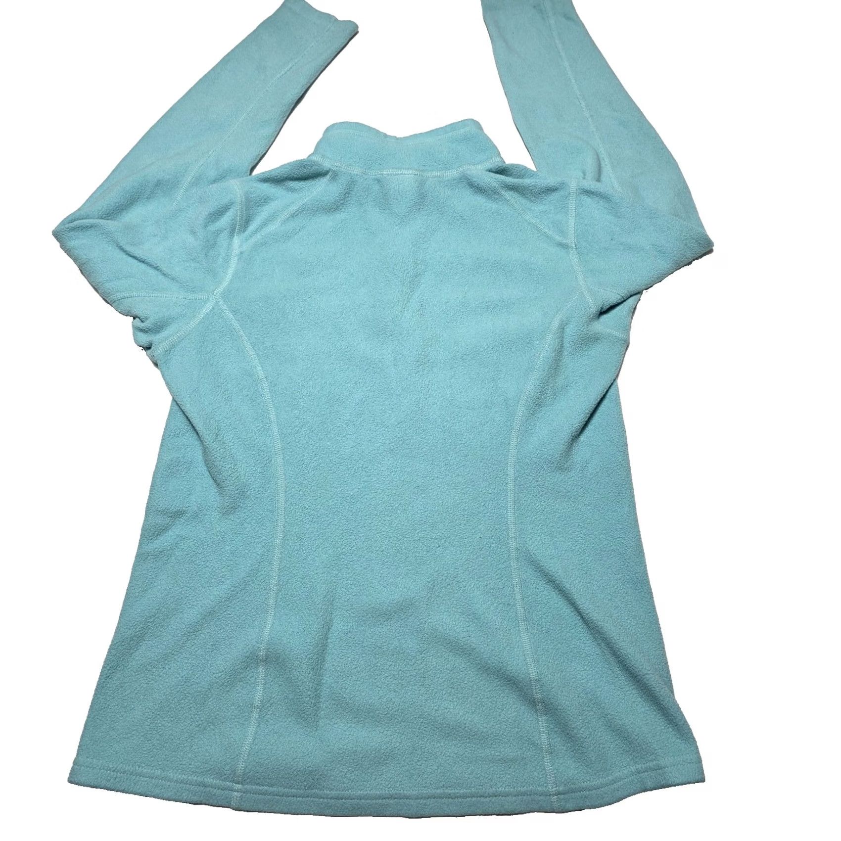 The North Face VINTAGE? (No) -- North Face Pullover Women S Teal Blue Fleece Quarter Zip Sweater Shirt Men? Size S / US 4 / IT 40 - 2 Thumbnail