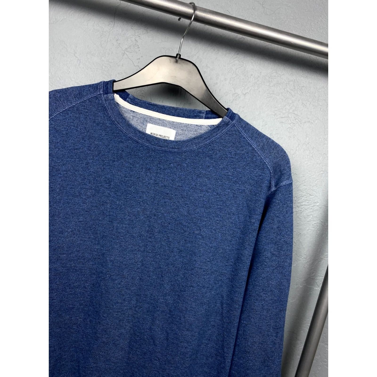 Norse Projects Norse Projects Vintage Mens Crew Neck Sweatshirt L Blue Sweatshirt Mens Size US L / EU 52-54 / 3 - 2 Thumbnail