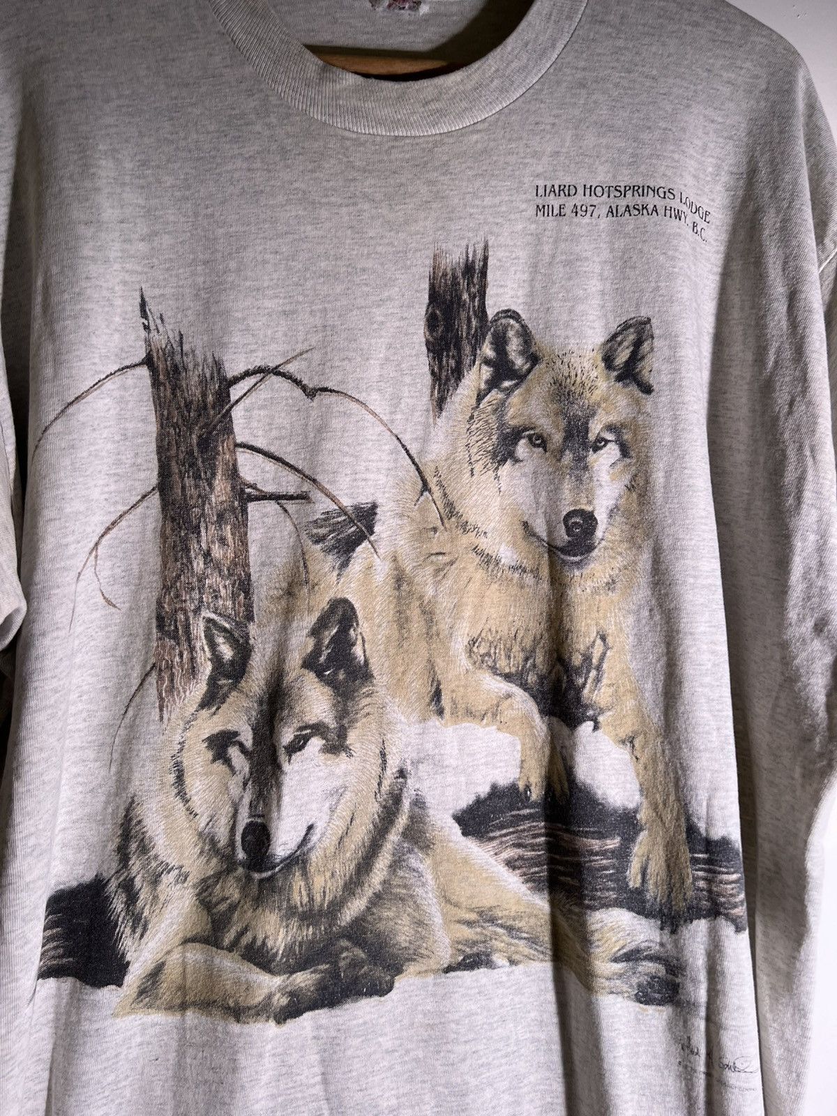 Vintage 90’s 2000’s Y2K VTG Vintage Wolves Wolf Alaska Retro T Shirt Size US XL / EU 56 / 4 - 3 Thumbnail