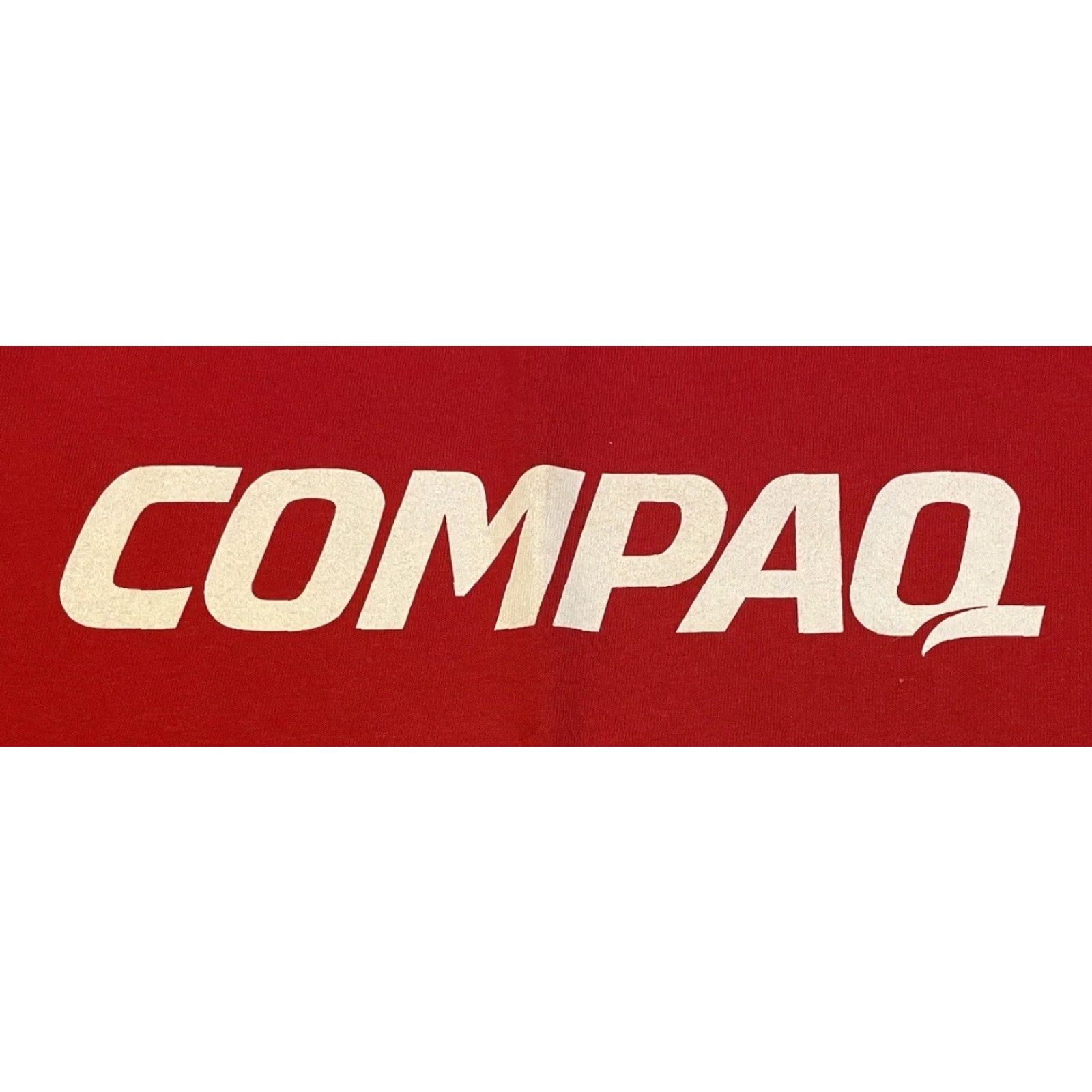 Apple VINTAGE Compaq Shirt XL Red Microsoft Men T-Shirt 90s Grunge Funny 80s 90s Windows Apple Internet Computer USA Retro Rock Space Tech Size US XL / EU 56 / 4 - 2 Thumbnail