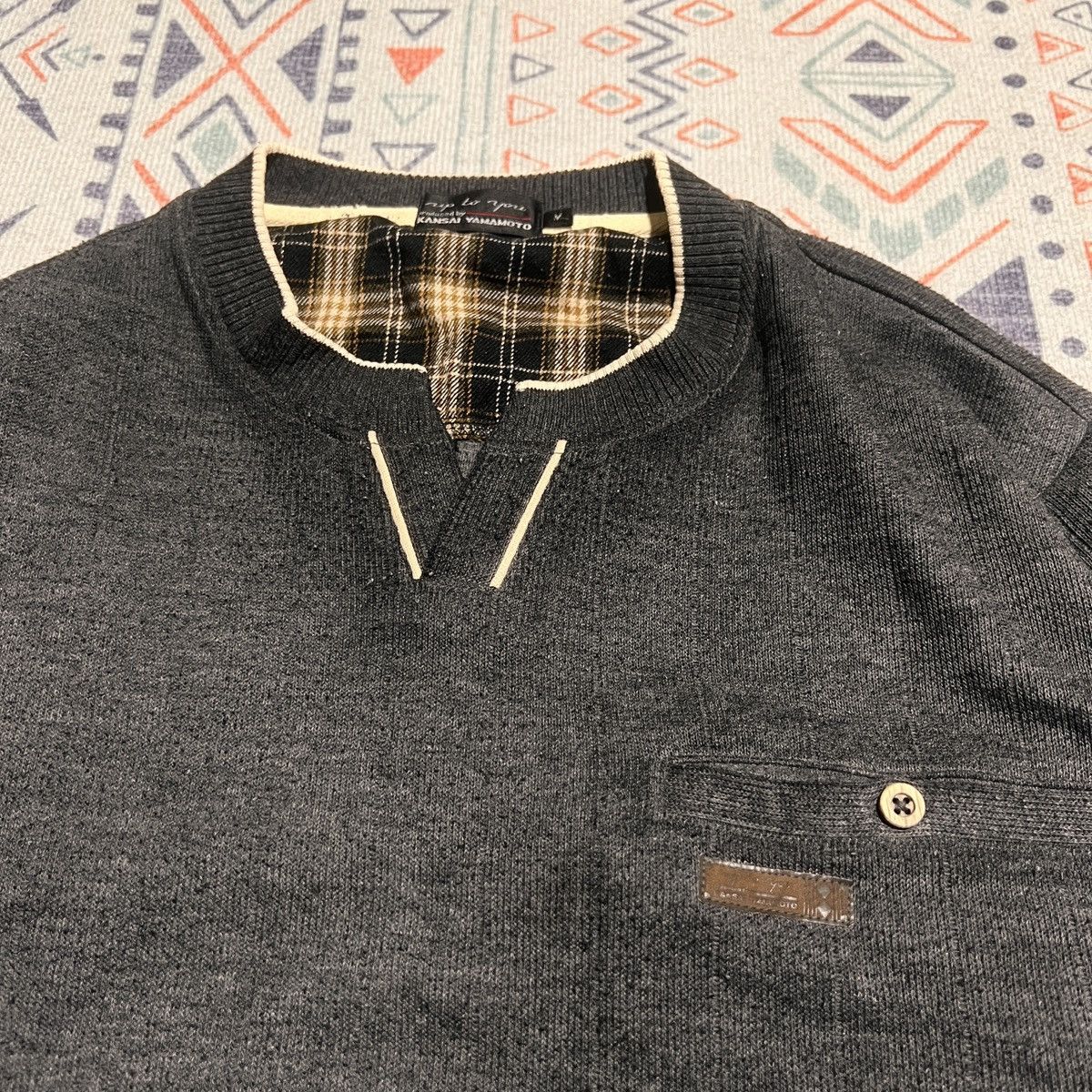 Kansai Yamamoto Kansai Yamamoto V-Neck Sweater Size US M / EU 48-50 / 2 - 6 Thumbnail