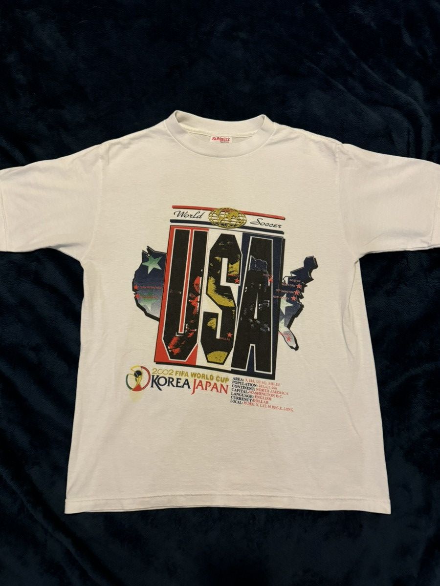 Vintage 2002 Fifa World Cup soccer USA tee Size US M / EU 48-50 / 2 - 1 Thumbnail