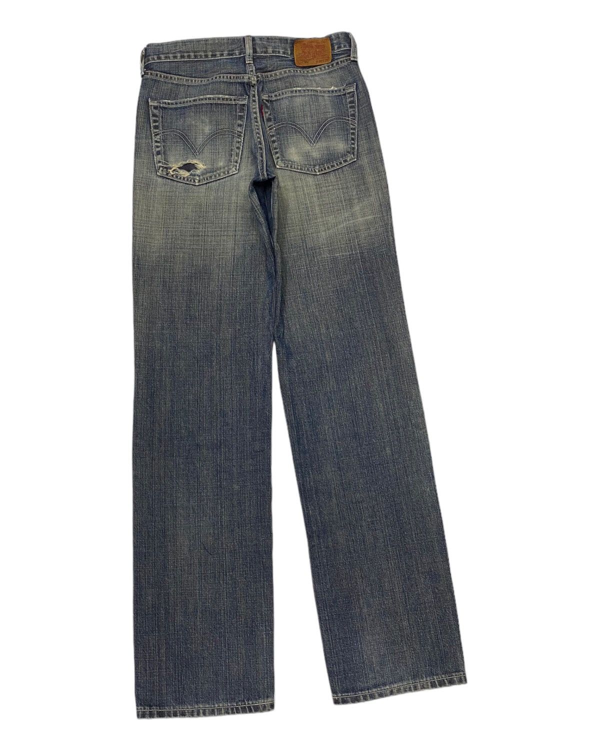 🔥LEVIS 502 JAPAN STRAIGHT LEG DISTRESSED DENIM JEANS