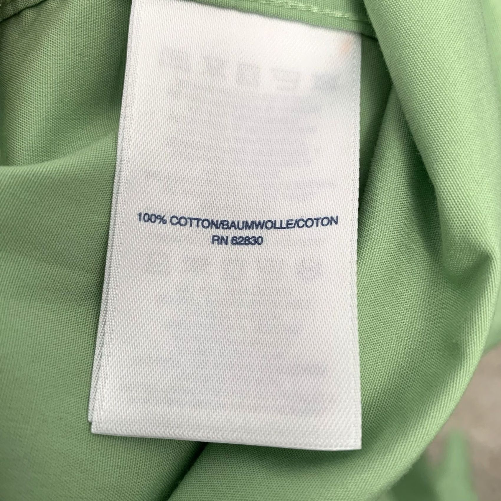 Lands' End Lands' End Outfitters Shirt Mens BIG Green No Iron 100% Cotton Broadcloth Size US XXL / EU 58 / 5 - 6 Thumbnail