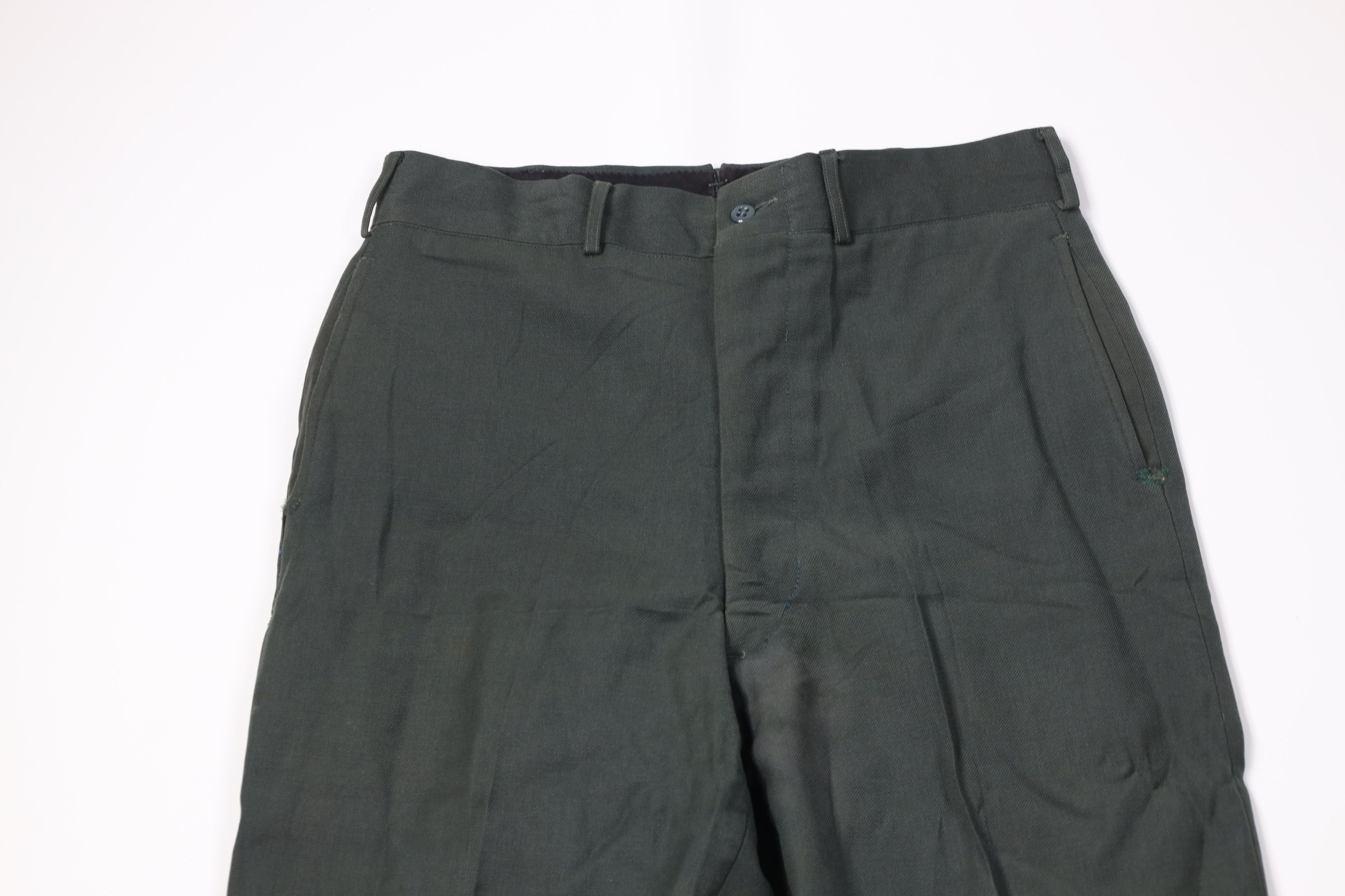 Vintage Vintage 50s Korean War Wool Shade NR 44 Serge Class 3 Pants Size US 31 - 2 Thumbnail