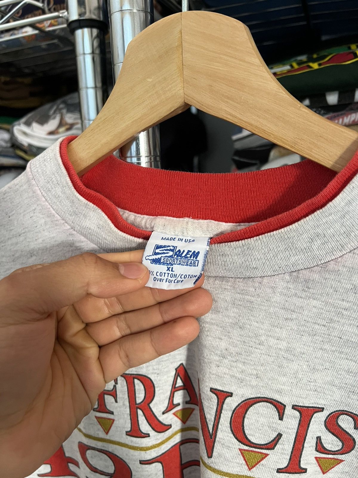 Salem Sportswear 1992 San Francisco 49ers Super Bowl Team Tee Size US XL / EU 56 / 4 - 3 Thumbnail