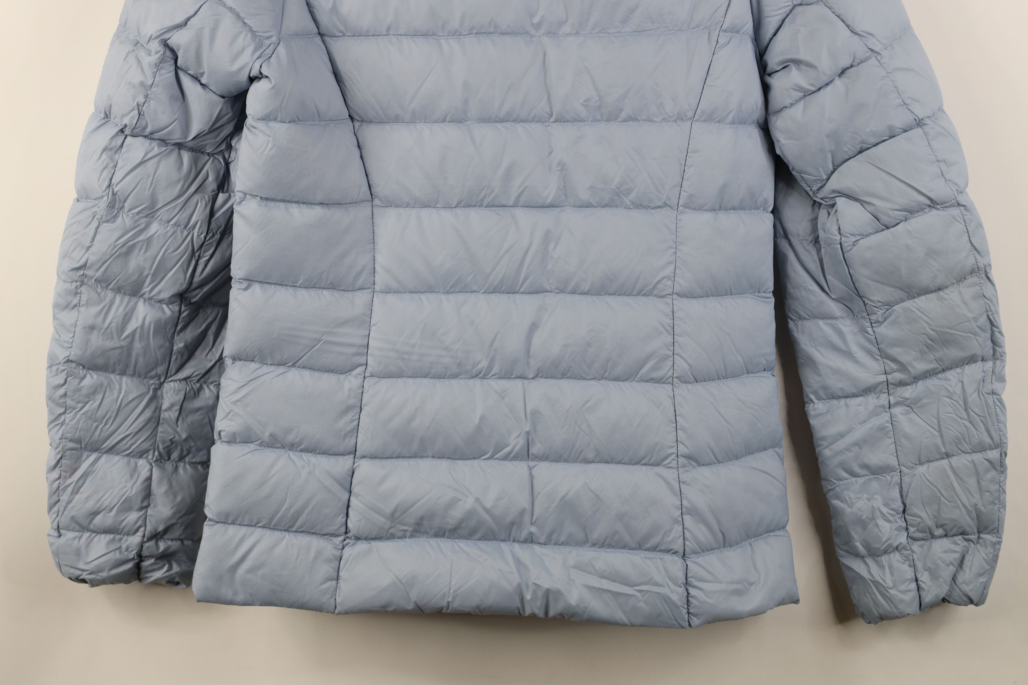 Eddie Bauer Vintage Y2K Eddie Bauer Down Fill Puffer Jacket Steel Blue Size XS / US 0-2 / IT 36-38 - 16 Thumbnail