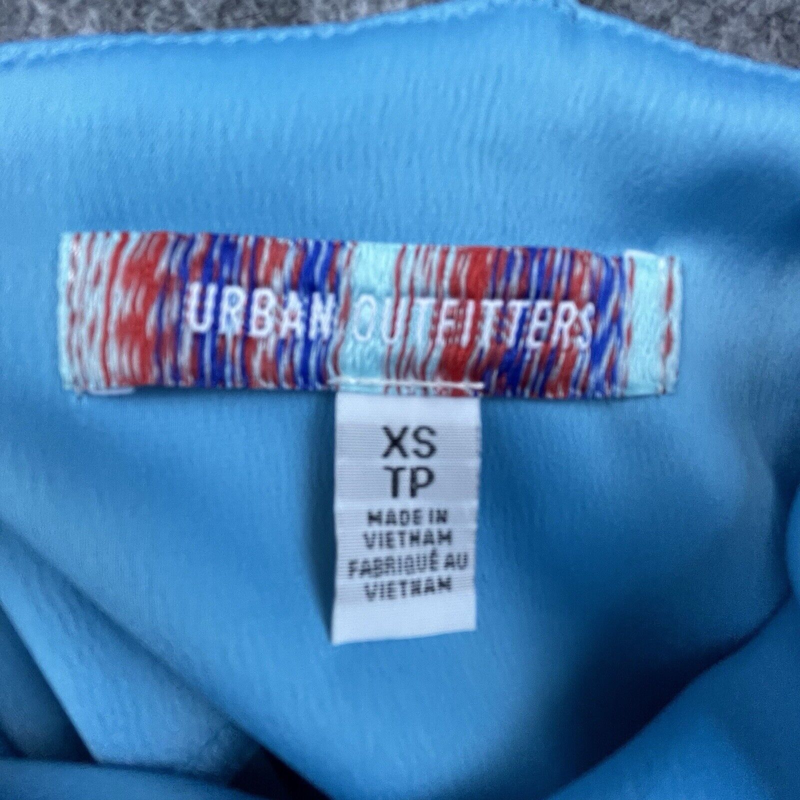 Urban Outfitters Urban Outfitters Slip Dress XS Aqua Cowl Neck Strappy Size XS / US 0-2 / IT 36-38 - 4 Thumbnail