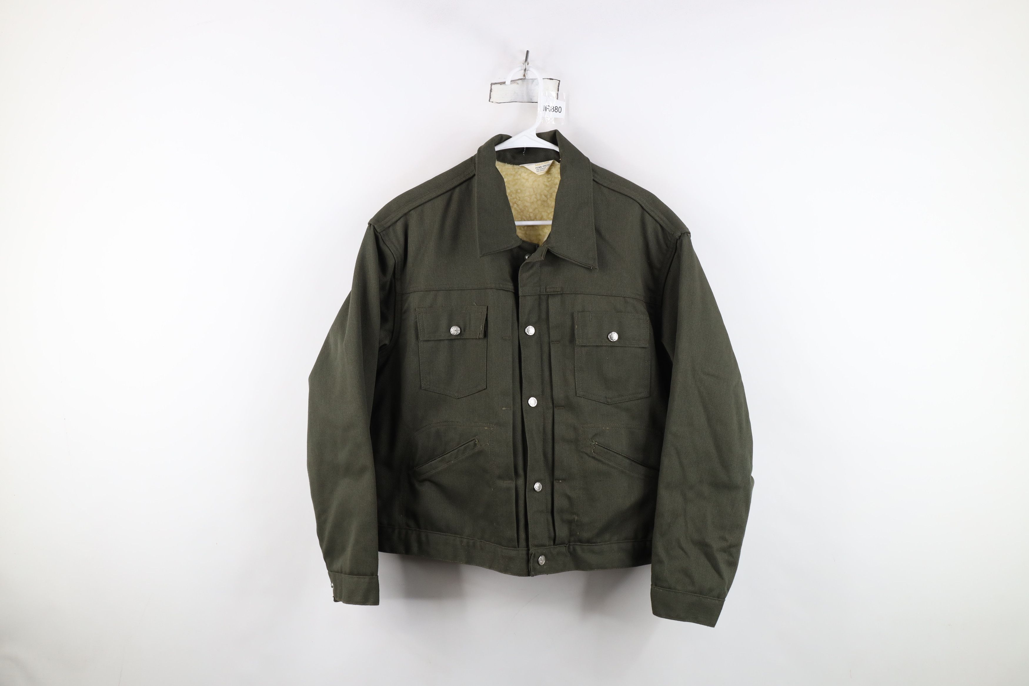 Vintage Vintage 60s 70s Ranchcraft Trucker Jacket Loden Green USA Size US XL / EU 56 / 4 - 1 Thumbnail