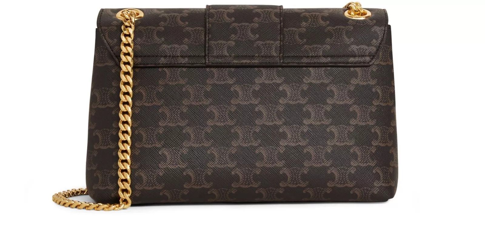 Celine CELINE Victoire Medium Tan Triomphe Canvas Shoulder Bag Size ONE SIZE - 3 Thumbnail
