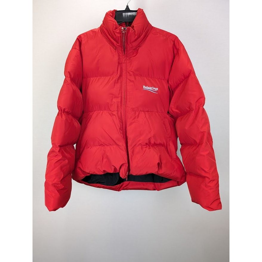 Balenciaga o1rshd1 /dup/ Micro Faille C-Shape Puffer Jacket Bright Red Size US S / EU 44-46 / 1 - 2 Thumbnail
