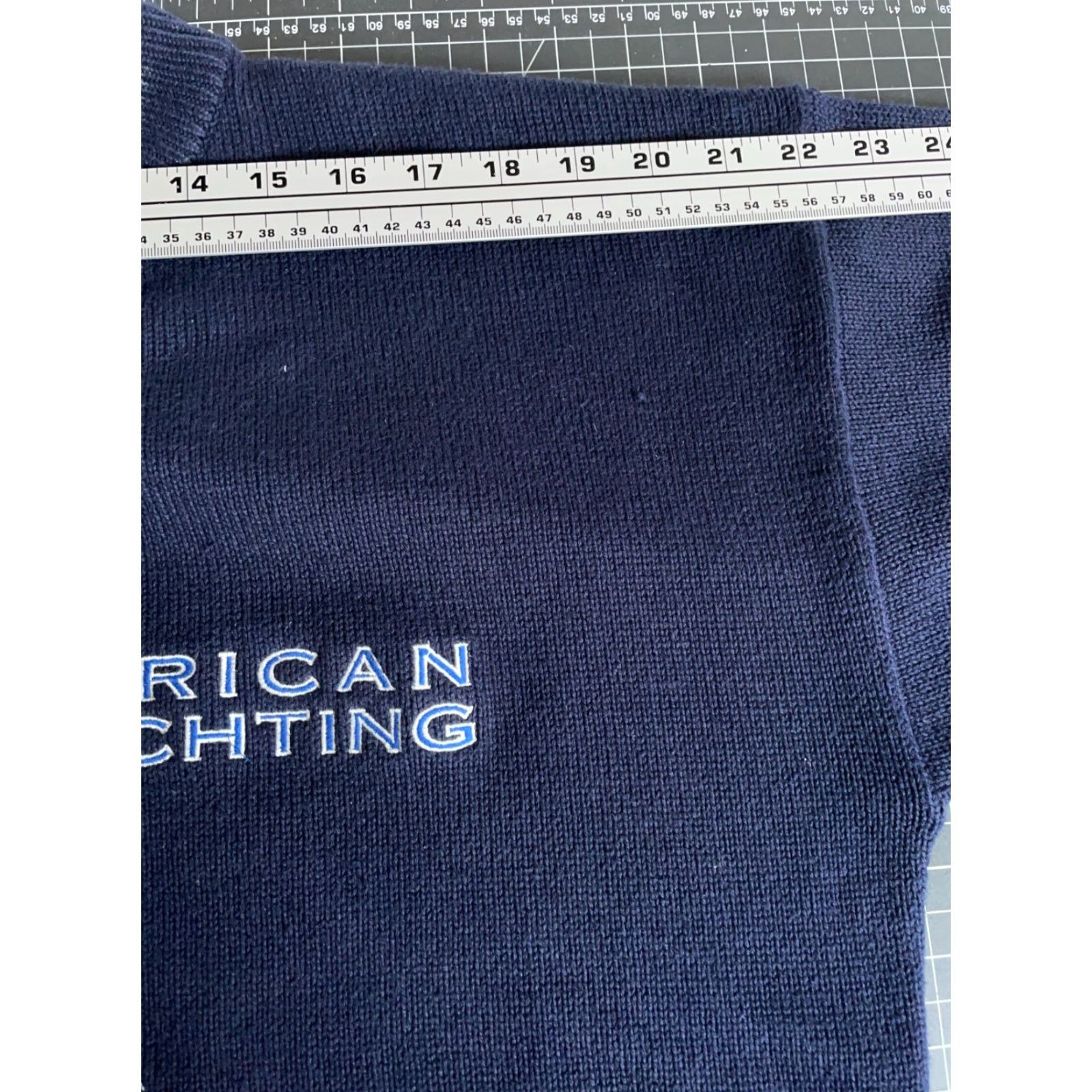 Nautica VINTAGE Nautica Yachting Sweater Shirt Mens Adult Small Dark Blue Embroidered Sailboat Knit 90s Nautical Pullover Size US S / EU 44-46 / 1 - 7 Thumbnail