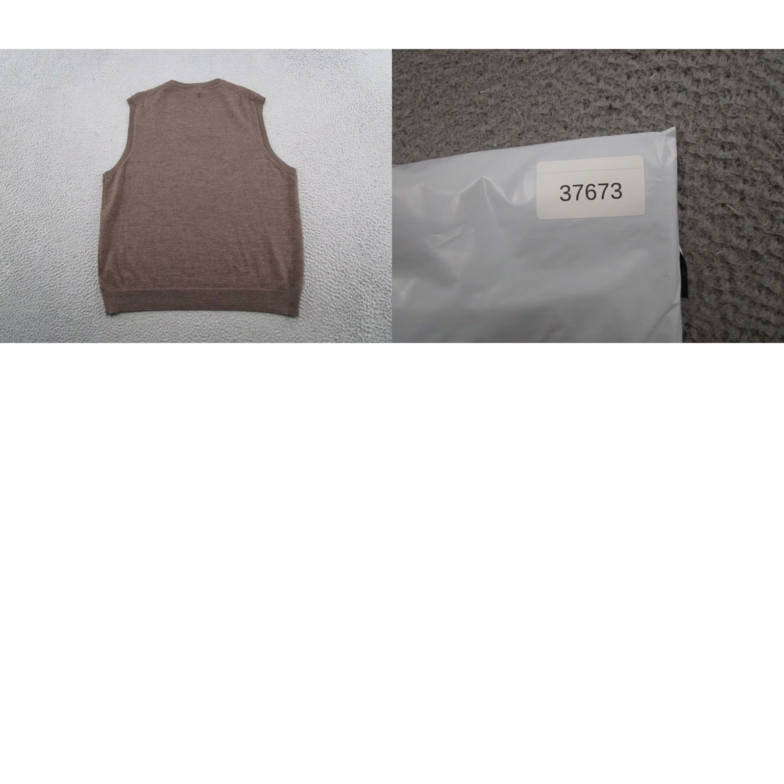 Club Room VEST Club Room Men's XL Knit Merino Wool Blend Brown Argyle Diamond Golf Grandpa Sleeveless V-Neck Casual Winter Spring Fall Size US XL / EU 56 / 4 - 8 Thumbnail