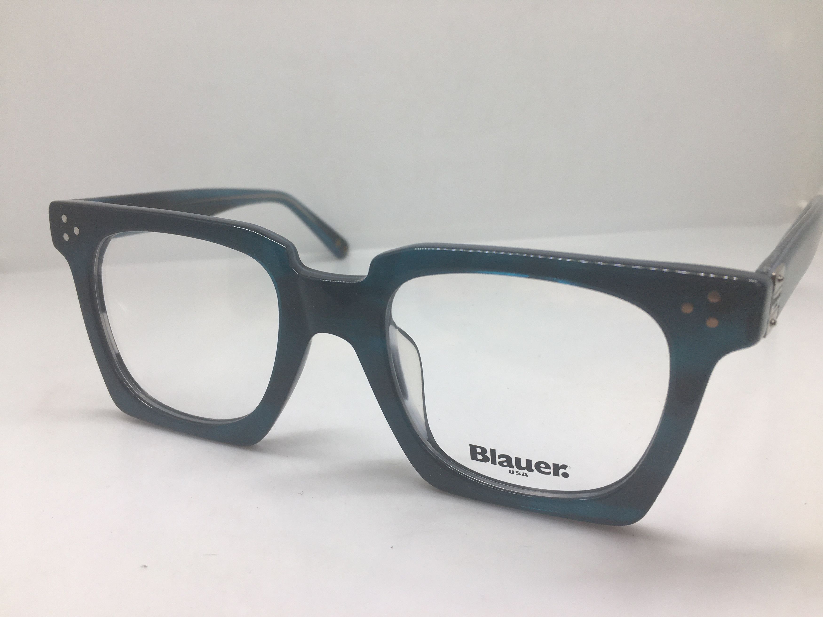 Other Blauer Clear Navy Blue PREPPY Eyeglasses Frame Size ONE SIZE - 3 Thumbnail