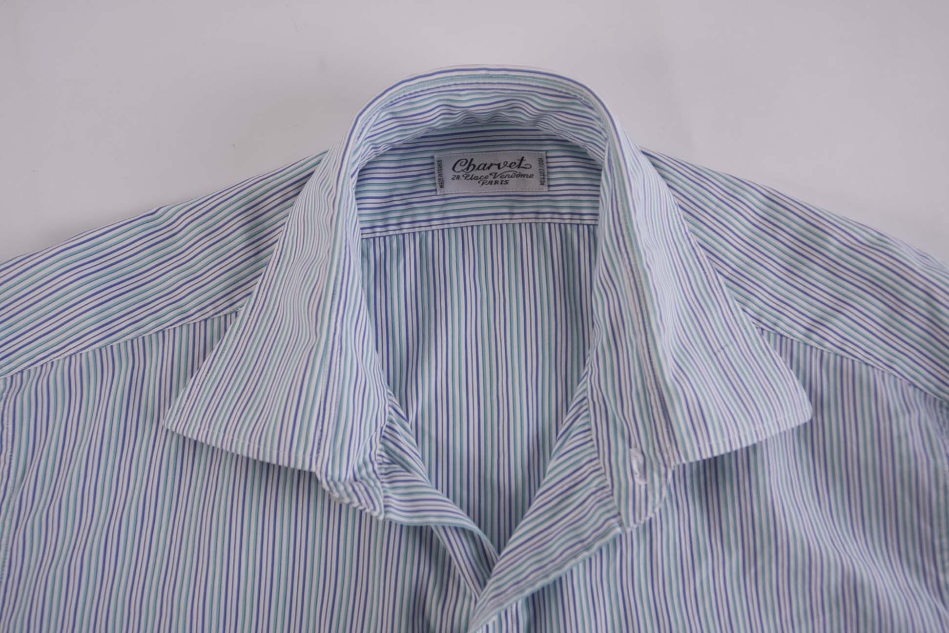 Charvet Charvet Shirt Short Sleeve Size M Stripe Size US M / EU 48-50 / 2 - 3 Thumbnail