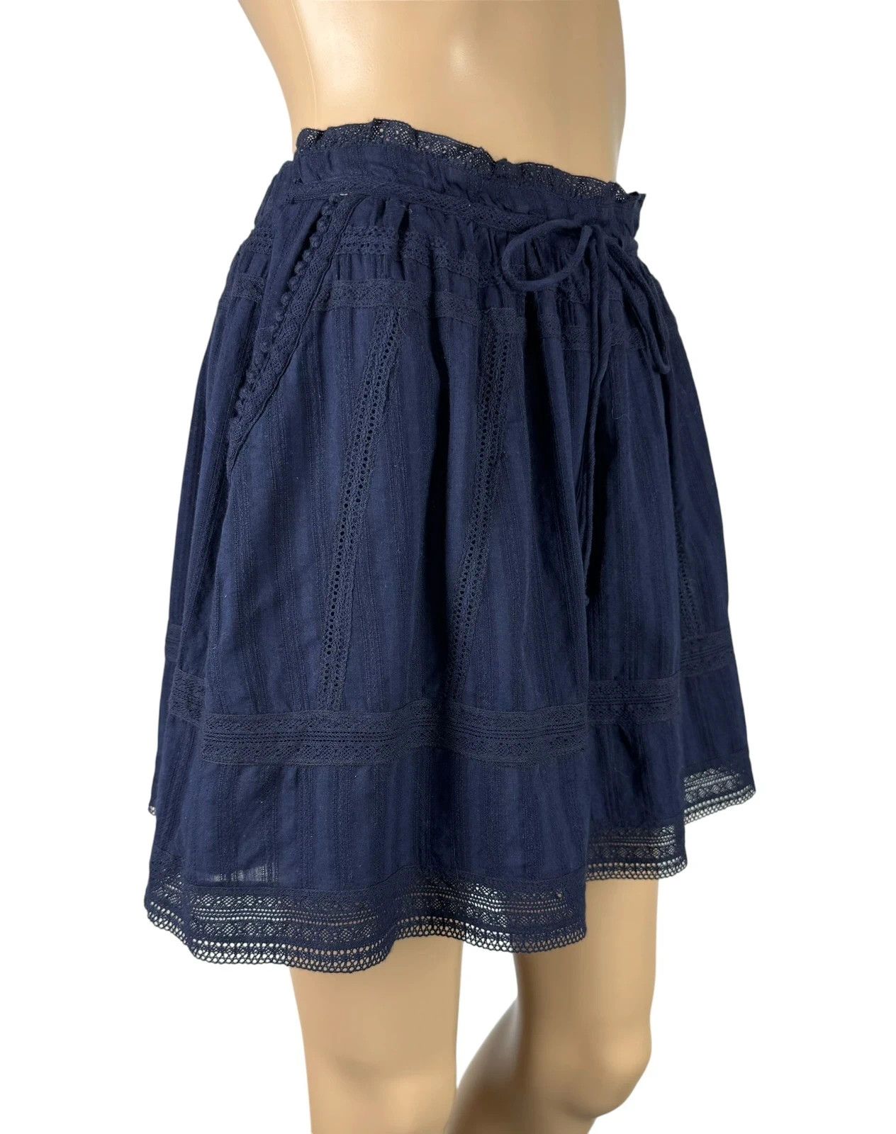 Zadig & Voltaire Zadig & Voltaire Joxini Mini Skirt Lace Cotton size 36 Size 26" / US 2 / IT 38 - 2 Thumbnail