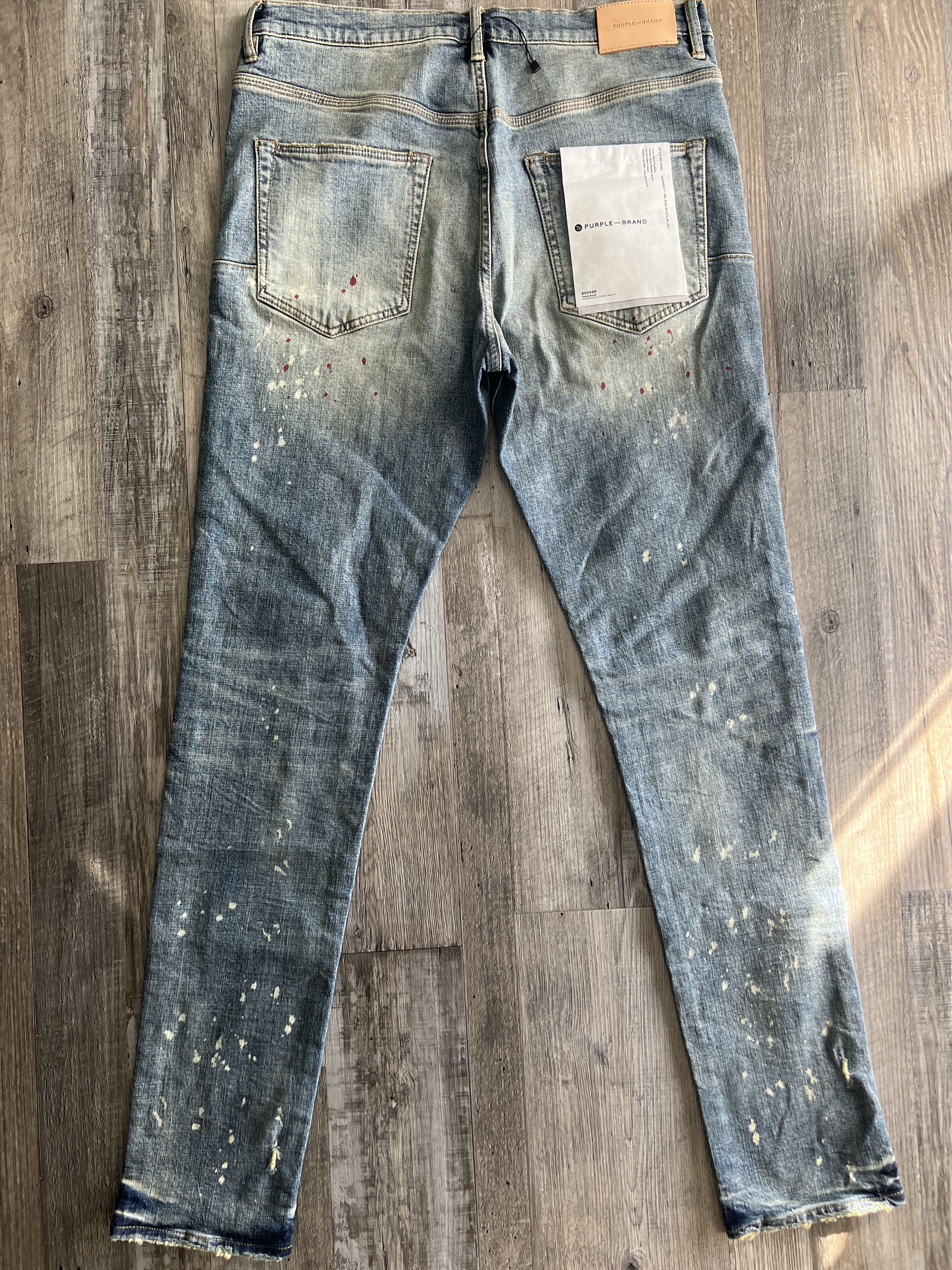 Purple Brand Purple Brand Paint Splatter Tapered Jeans Size US 34 / EU 50 - 2 Thumbnail