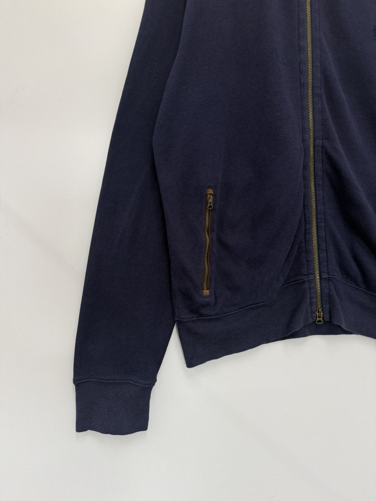 Polo Ralph Lauren 🔥 Polo Ralph Lauren Small Pony Leather Part sweat Jacket -L Size US L / EU 52-54 / 3 - 3 Thumbnail