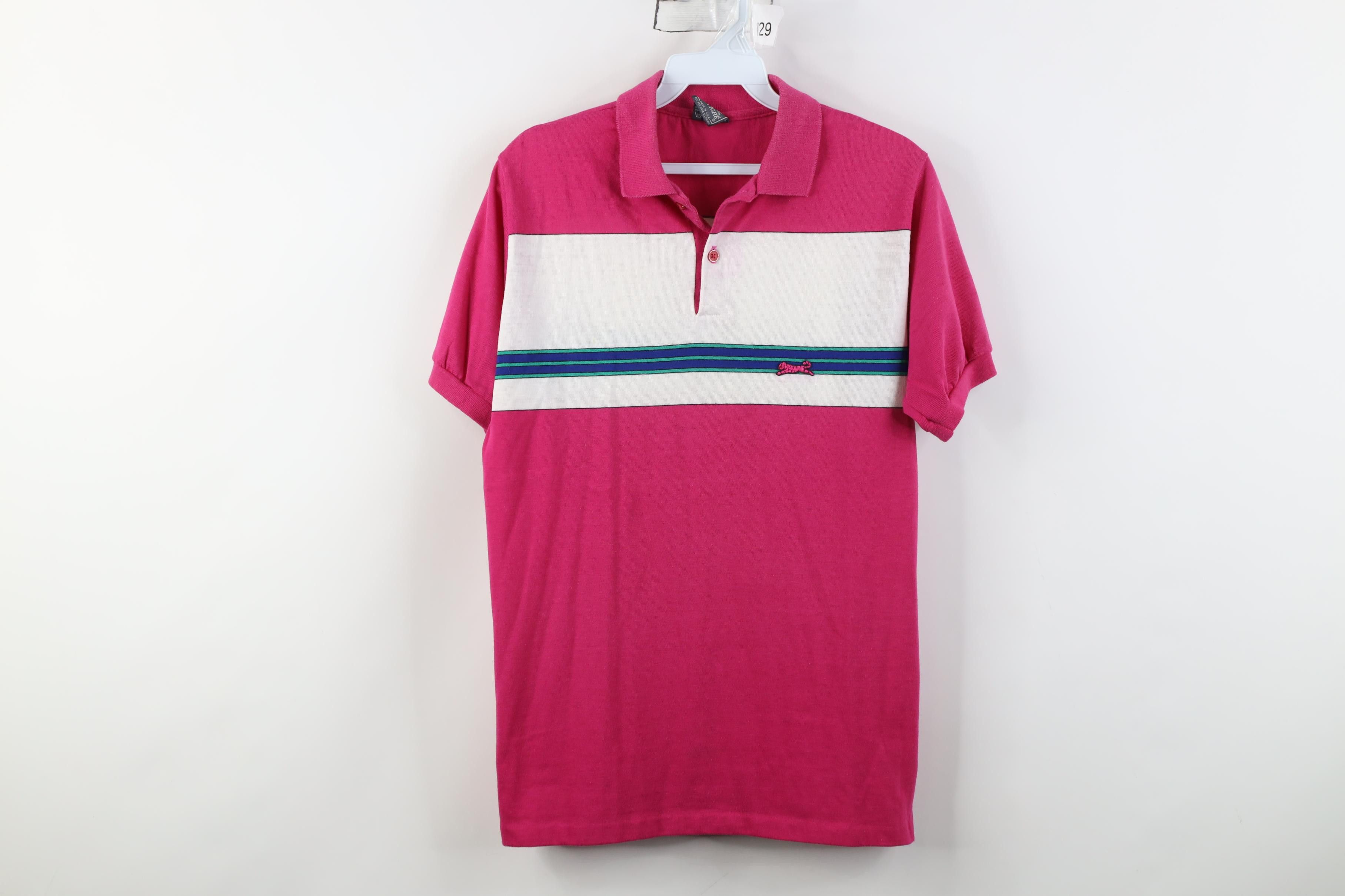 Vintage Vintage 80s 90s Streetwear Striped Knit Golf Polo Shirt USA Size US M / EU 48-50 / 2 - 1 Thumbnail